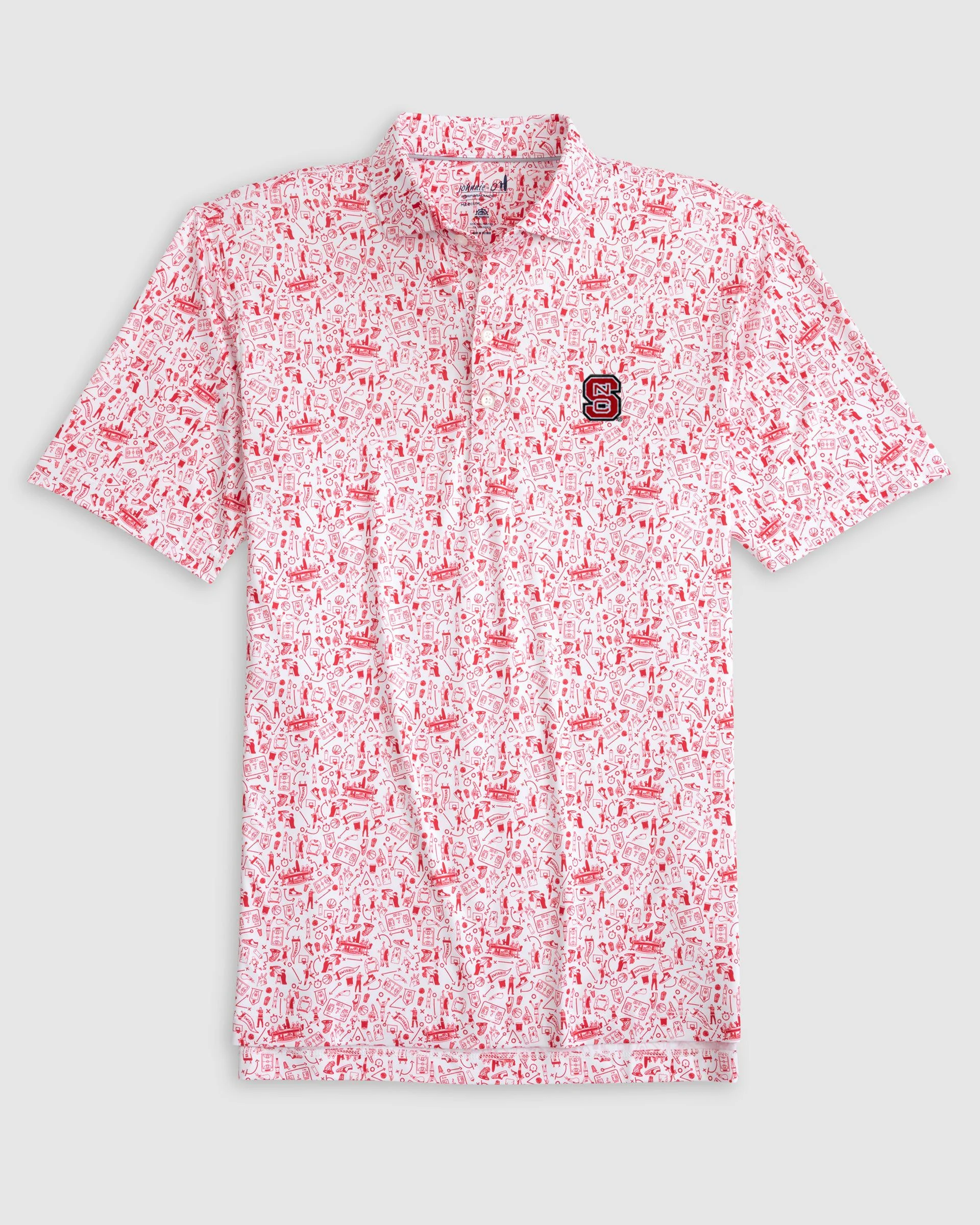 NC State University Hoop There It Is Performance Jersey Polo