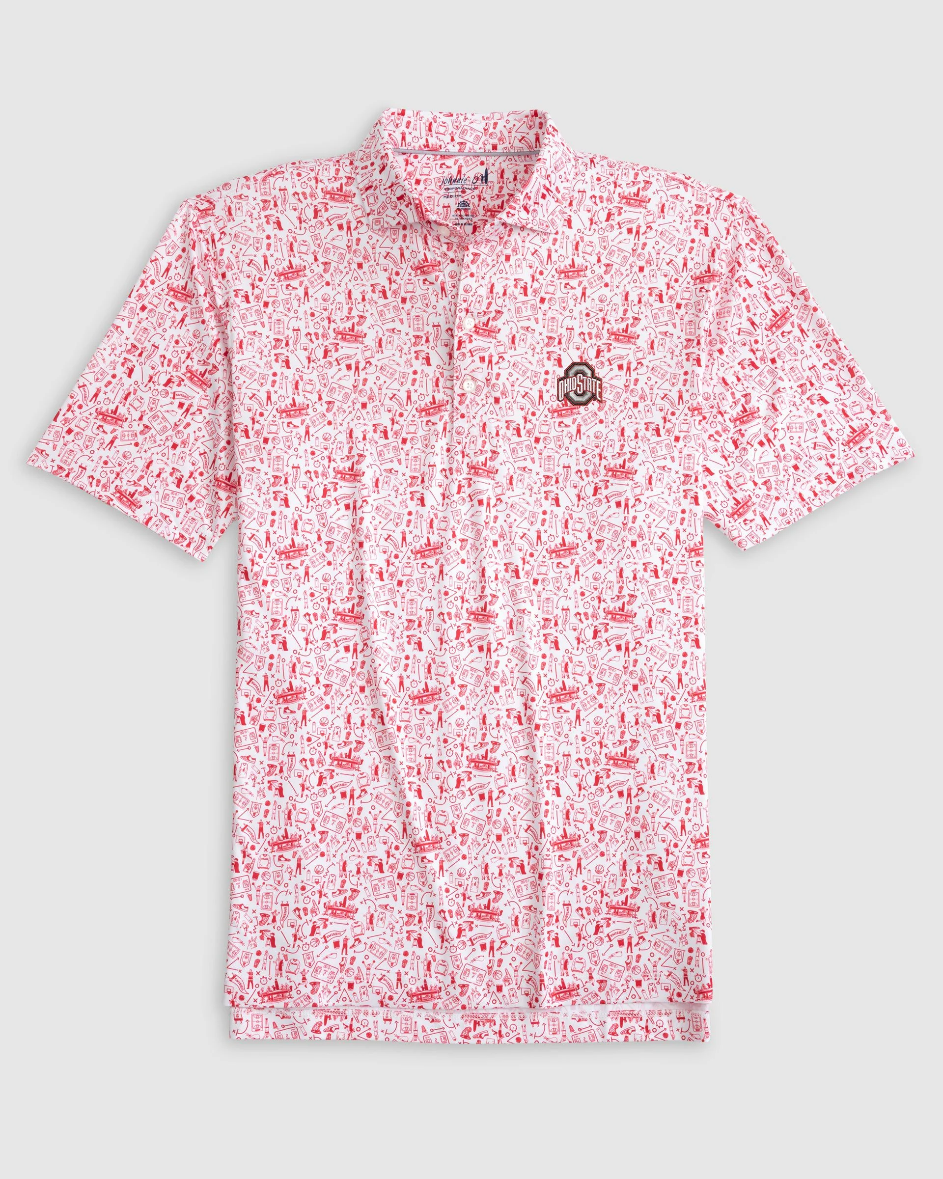 Ohio State Hoop There It Is Performance Jersey Polo
