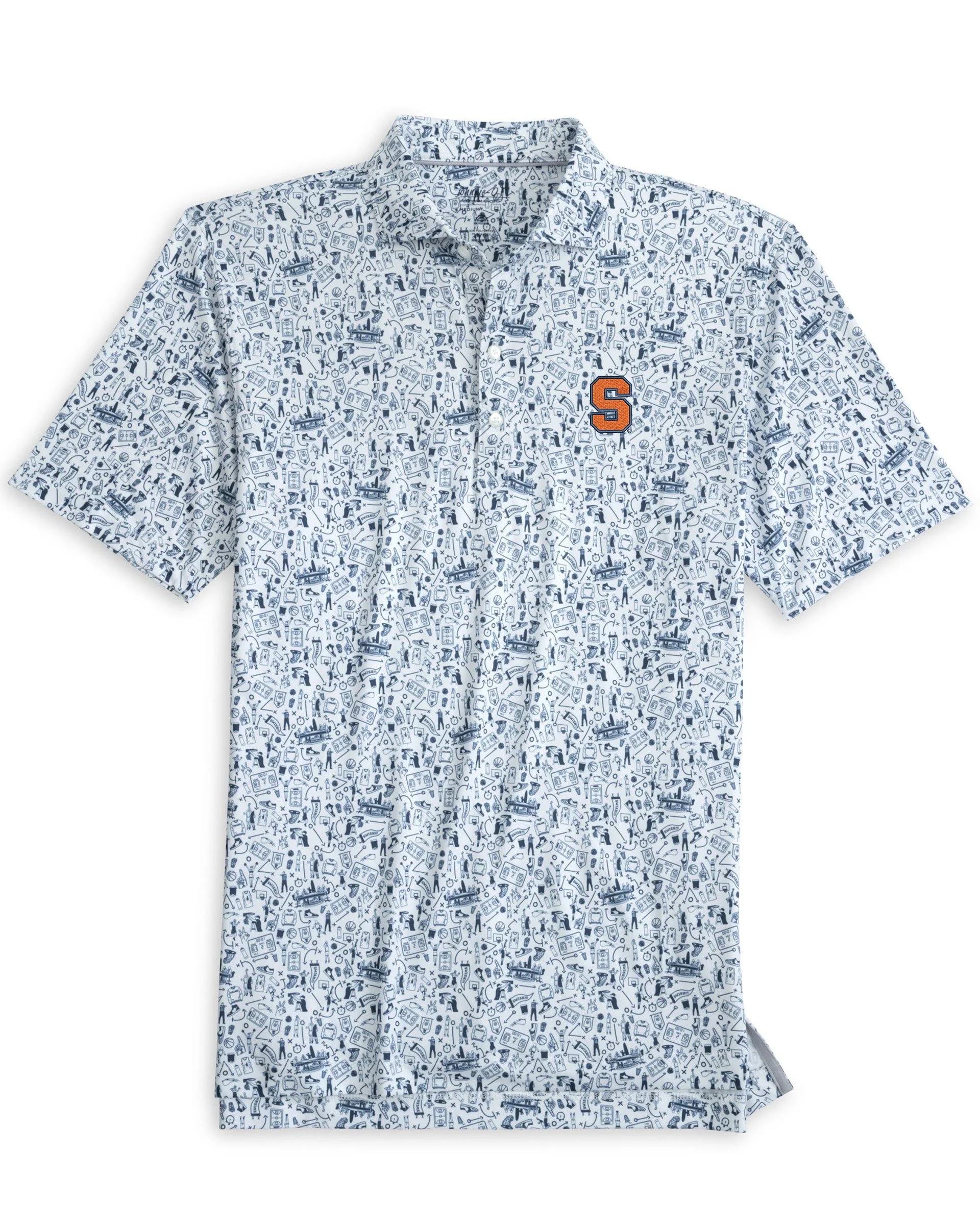Syracuse Hoop There It Is Printed Performance Jersey Polo