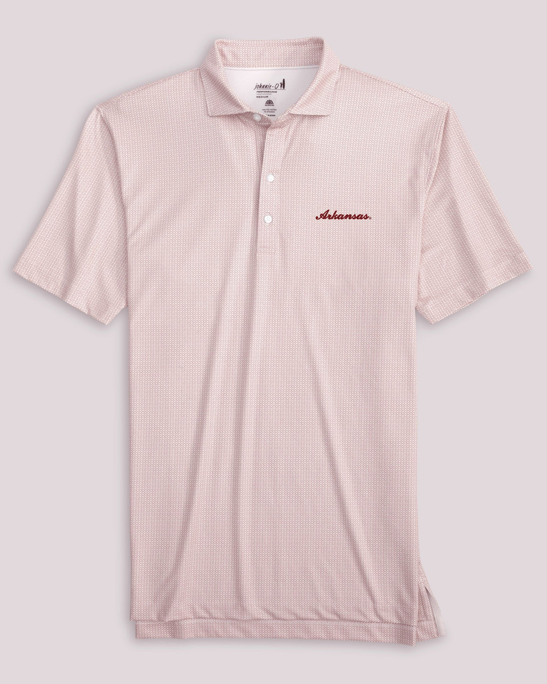 University of Arkansas Slade Performance Jersey Polo - Script Logo - Image 2