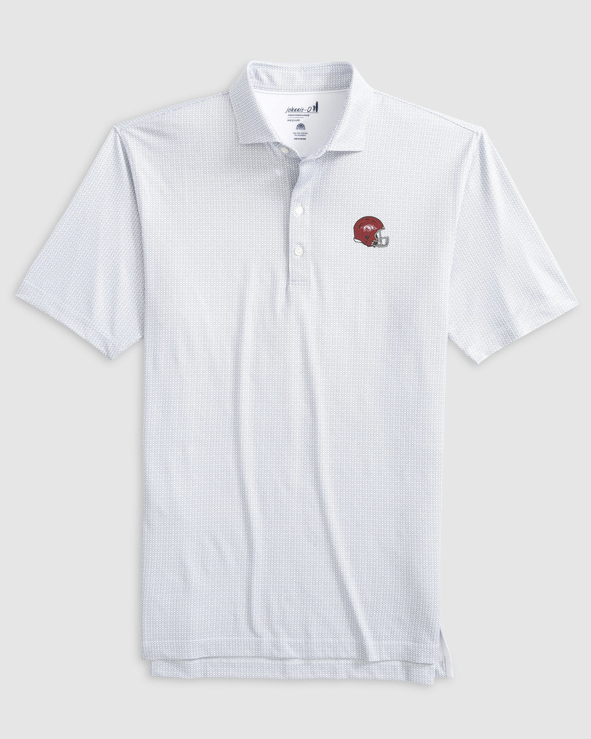 University of Arkansas Slade Performance Jersey Polo - Helmet Logo - Image 3