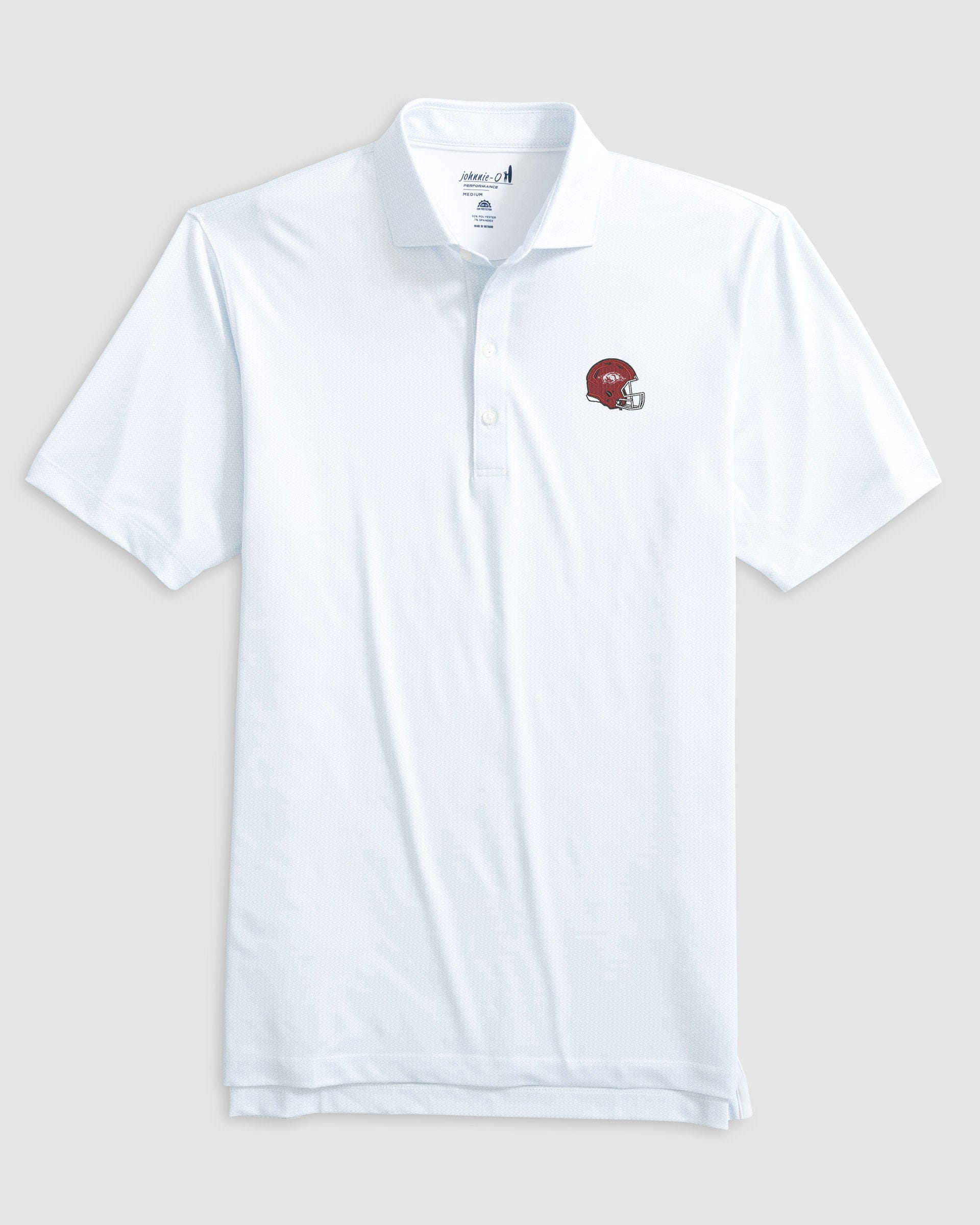 University of Arkansas Slade Performance Jersey Polo - Helmet Logo - Image 4