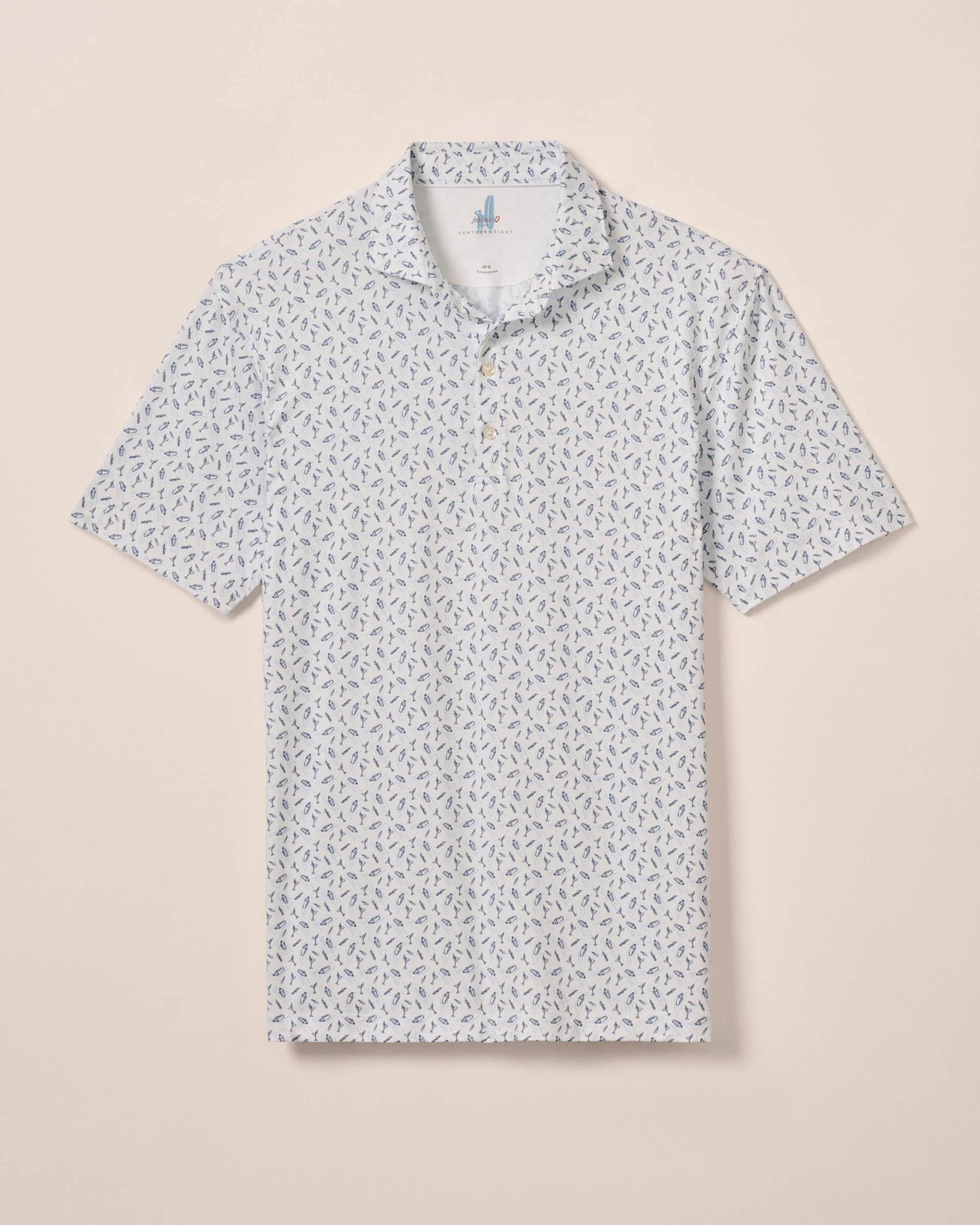 PerryGolf Featherweight Performance Polo - Tini Print - Image 2