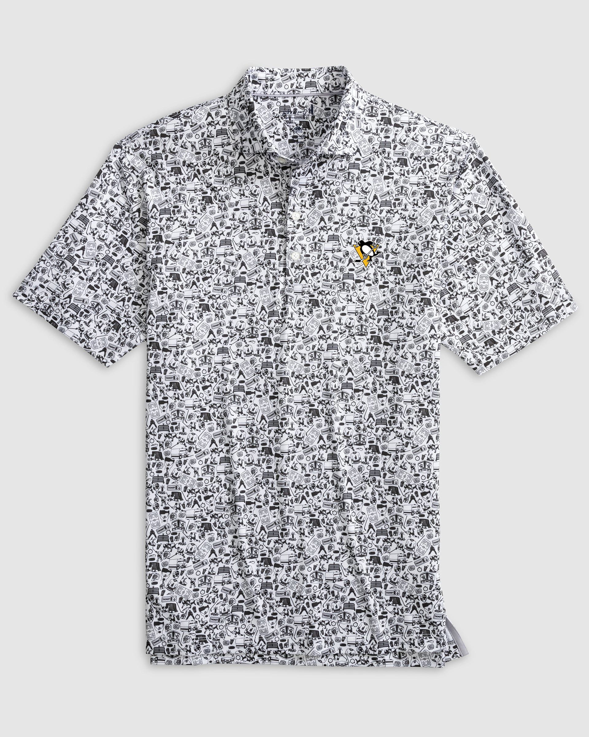 Pittsburgh Penguins Slap Shot Performance Jersey Polo