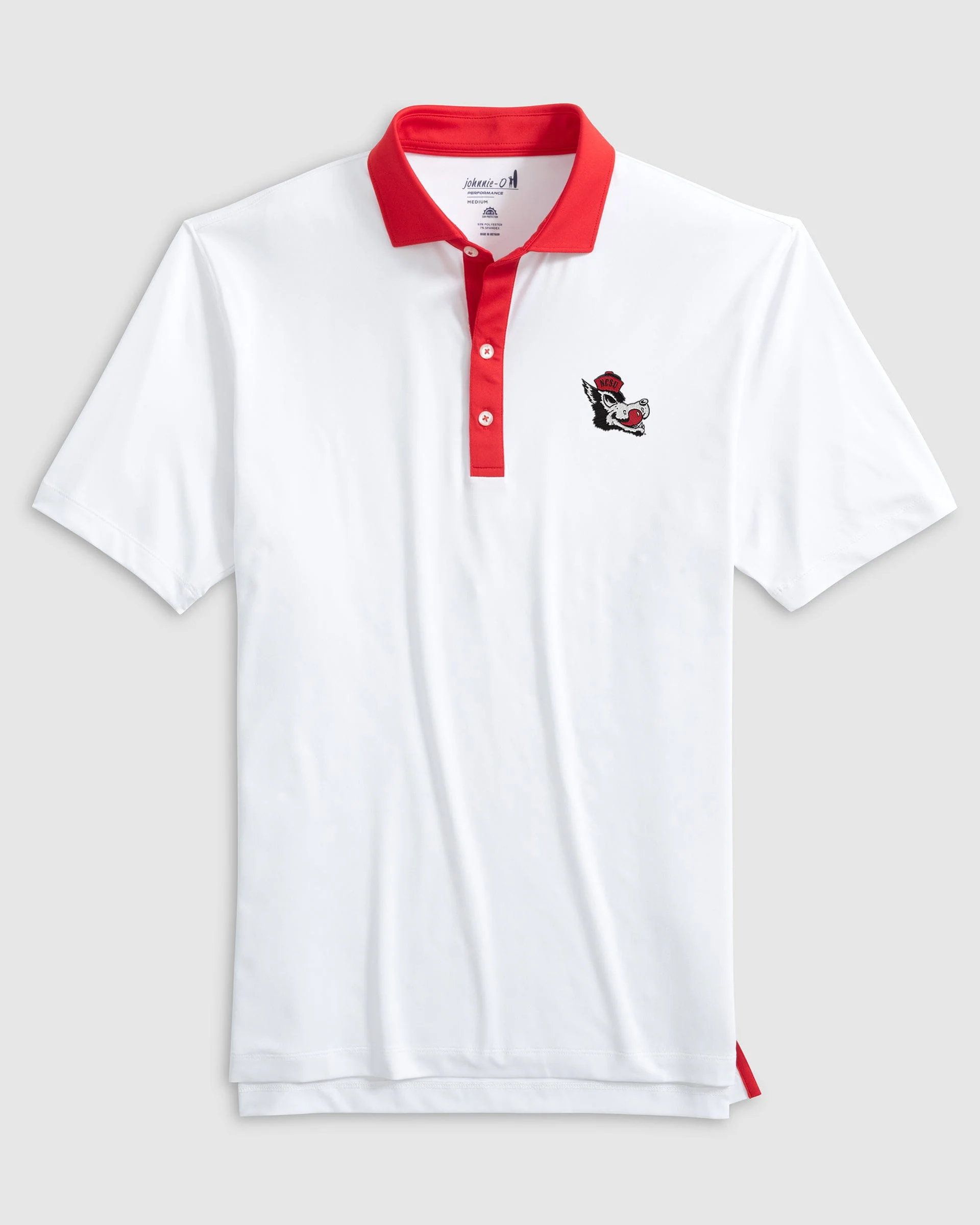 NC State University Ramos Performance Jersey Polo - Vault Logo