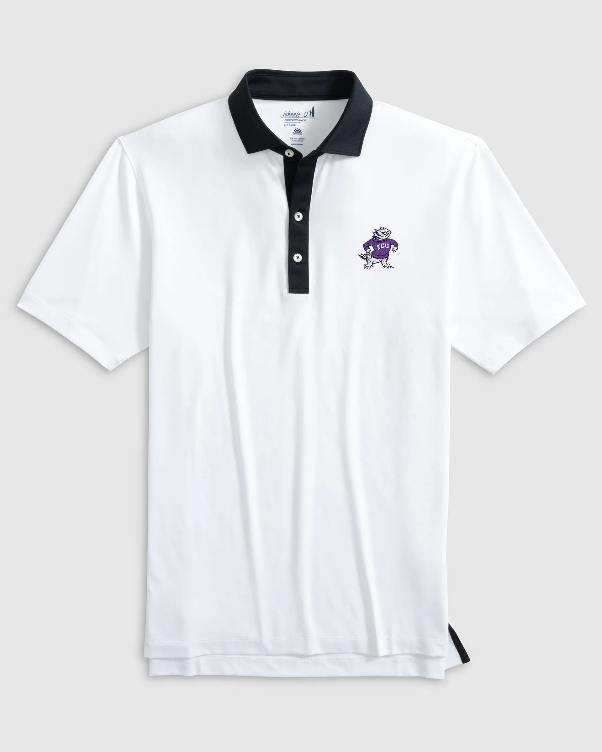 Texas Christian Ramos Performance Jersey Polo - Vault Logo