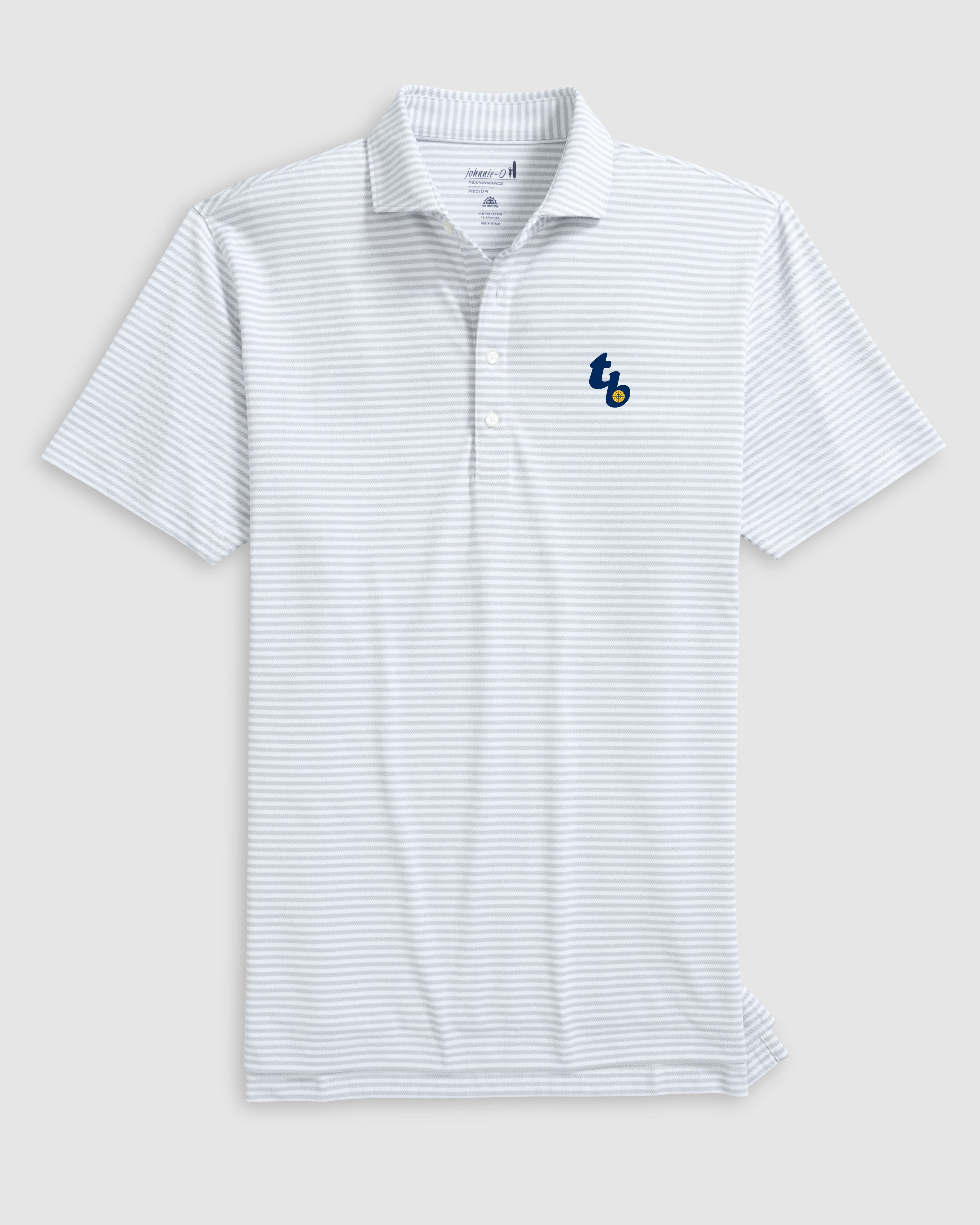 Tampa Bay Rays Stetsons Performance Mesh Polo - Cooperstown Logo - Image 2