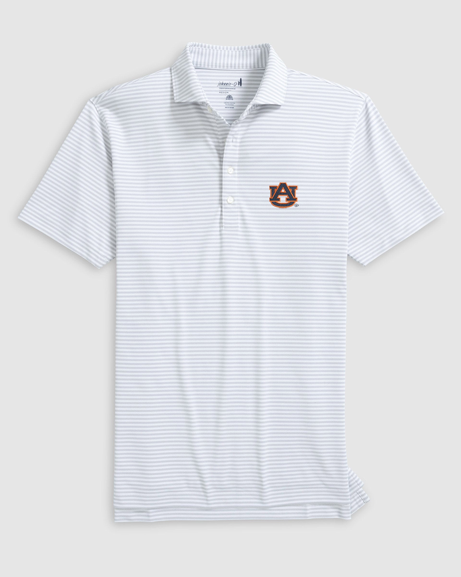Auburn University Stetsons Striped Performance Mesh Polo - Image 2