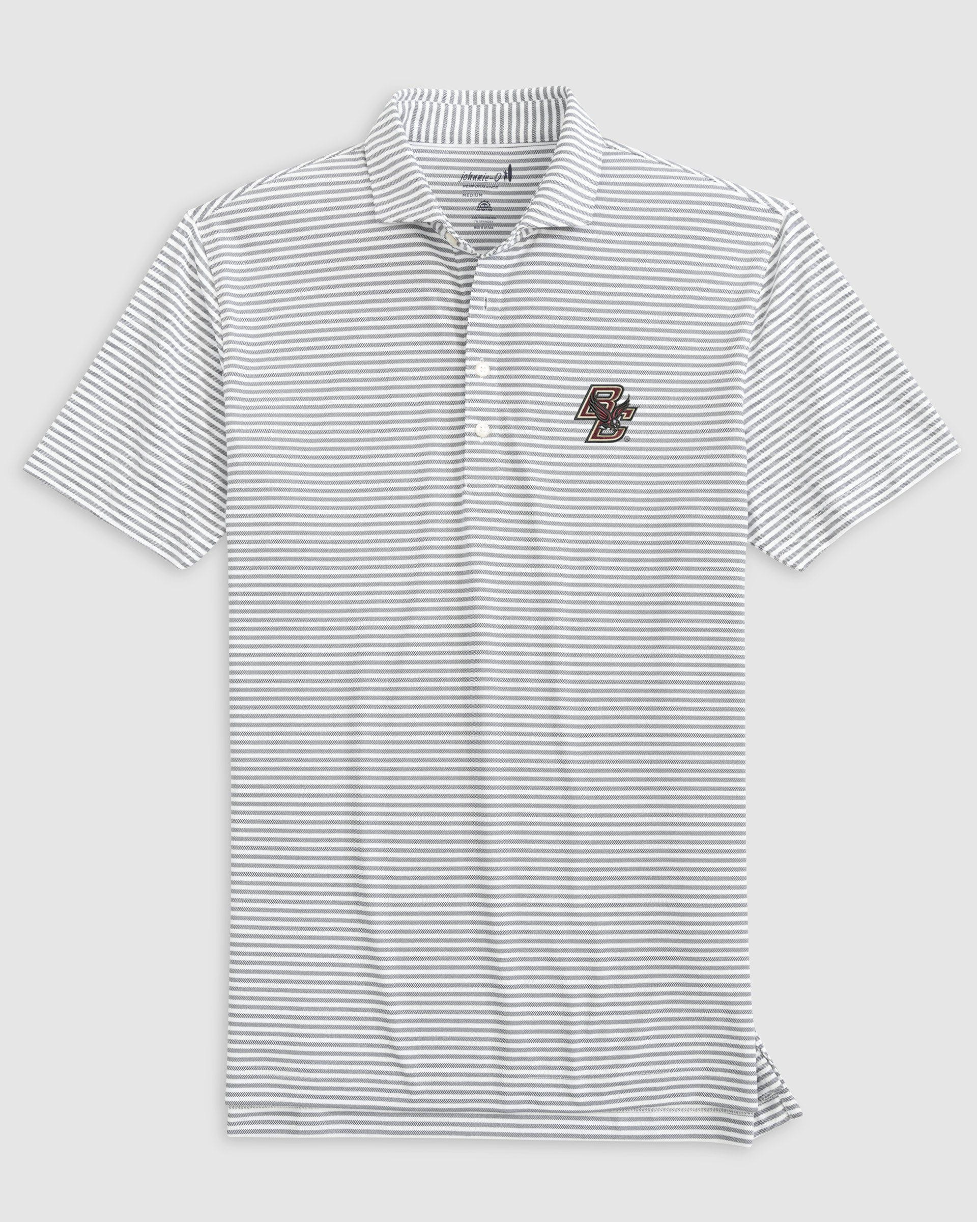 Boston College Stetsons Striped Performance Mesh Polo - Image 7