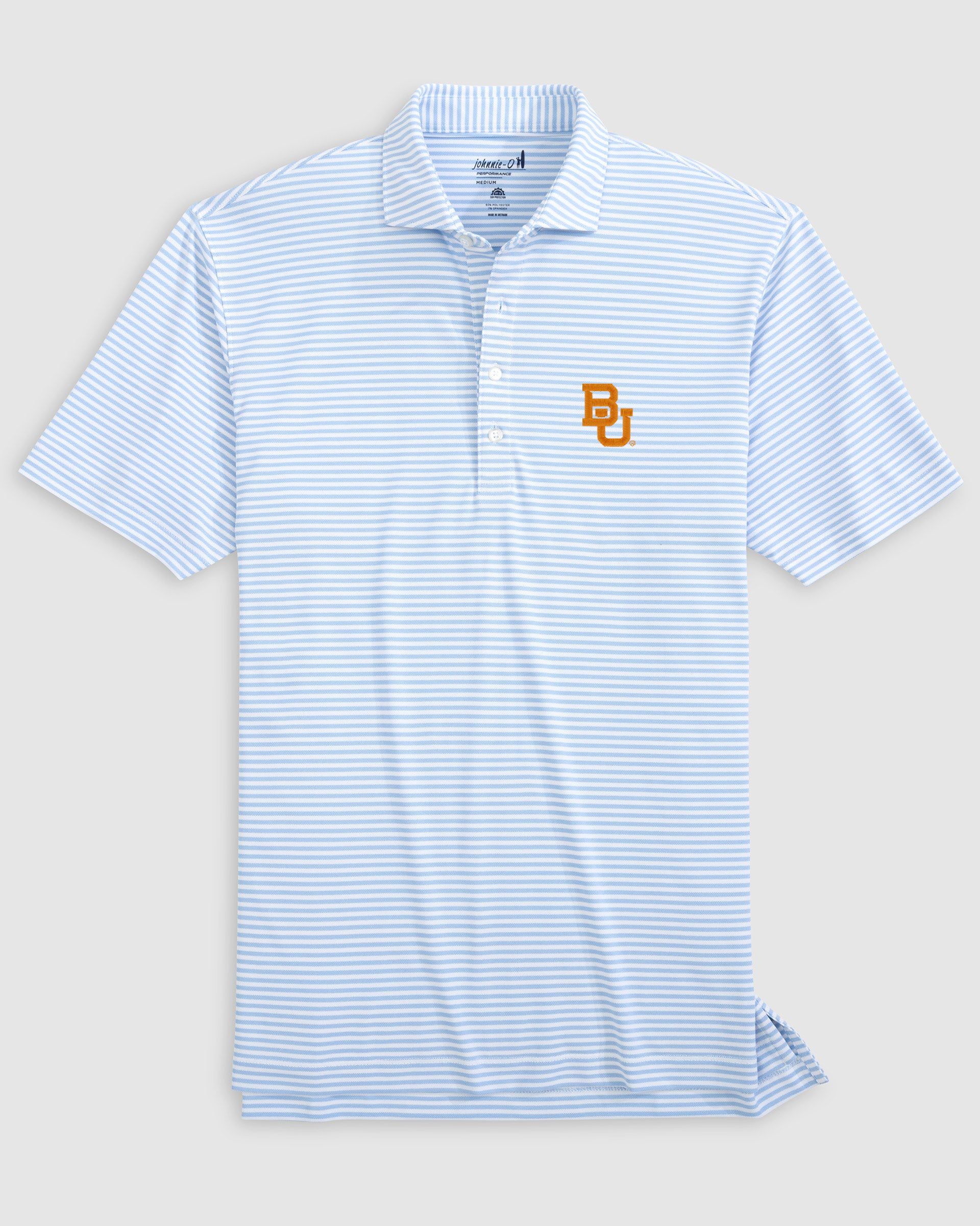 Baylor University Stetsons Striped Performance Mesh Polo - Image 3