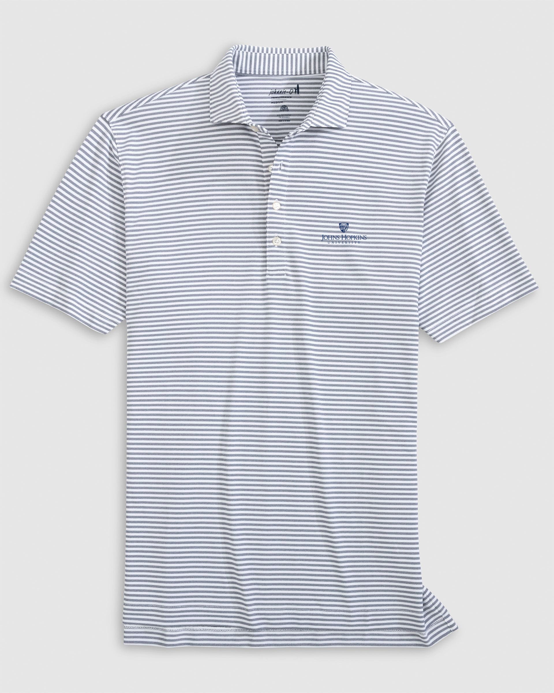 Johns Hopkins Stetsons Striped Performance Mesh Polo - Image 2