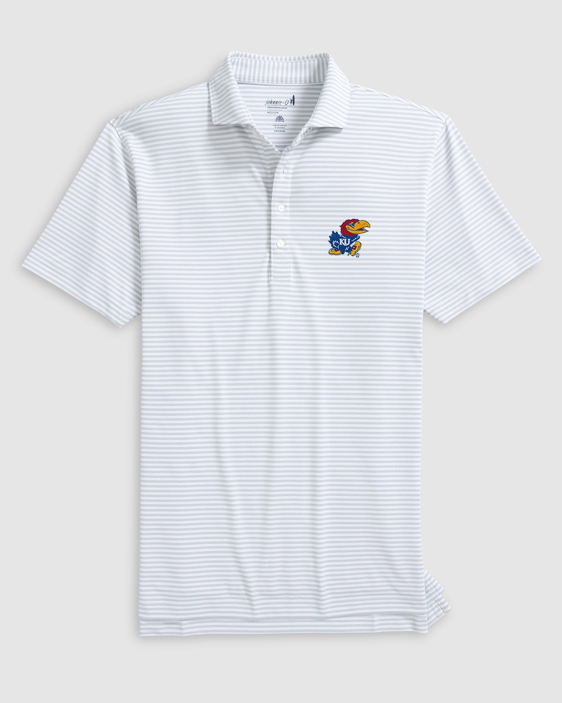 Kansas Stetsons Striped Performance Mesh Polo - Image 6