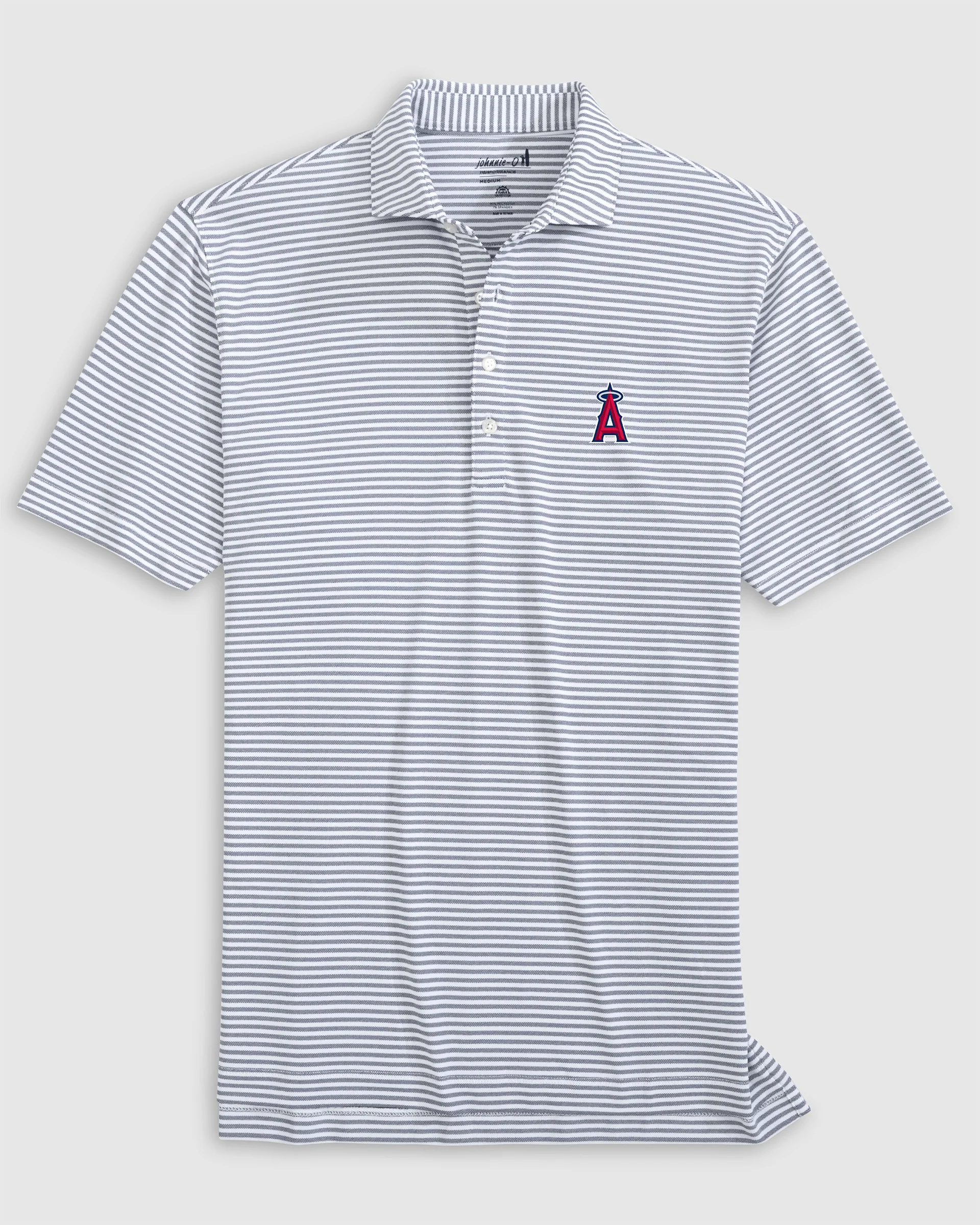 Los Angeles Angels Stetsons Performance Mesh Polo