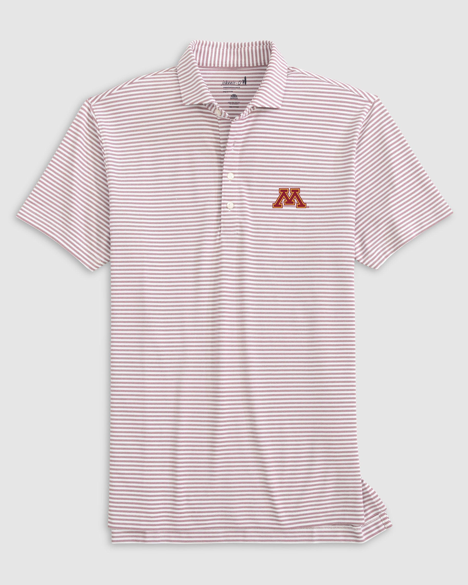Minnesota Stetsons Striped Performance Mesh Polo - Image 2