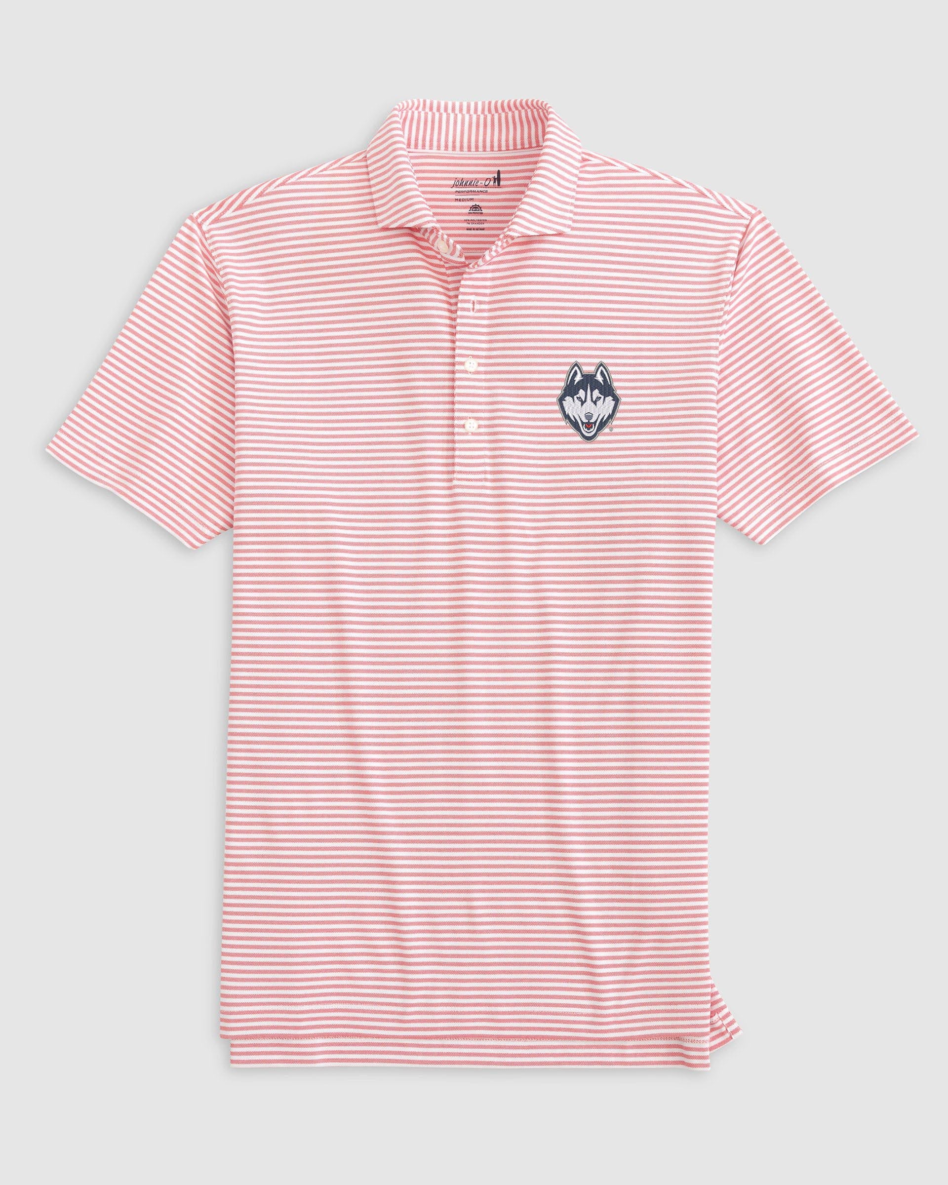 UConn Stetsons Striped Performance Mesh Polo - Image 2