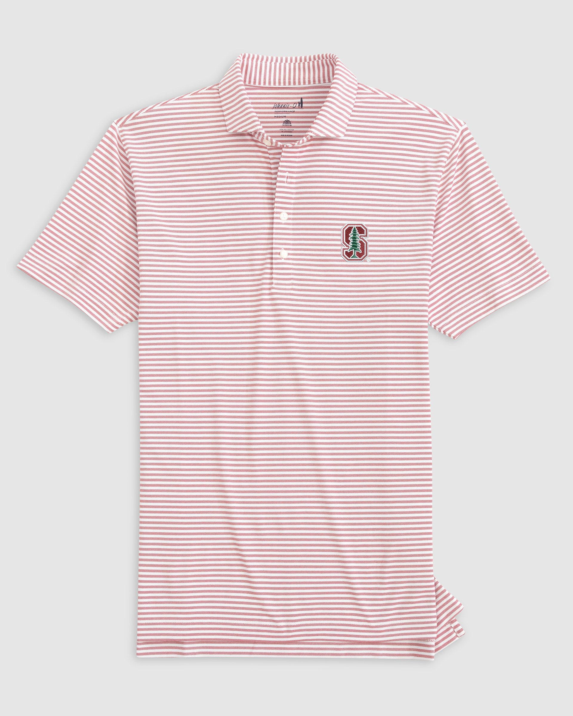 Stanford Stetsons Striped Performance Mesh Polo - Image 2
