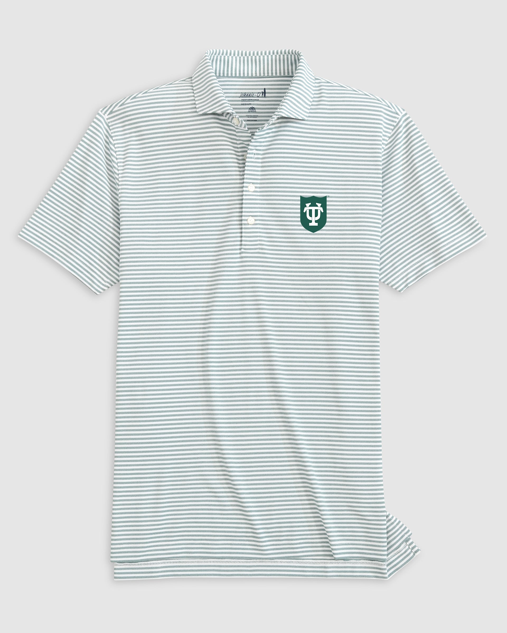 Tulane Stetsons Striped Performance Mesh Polo - Image 2