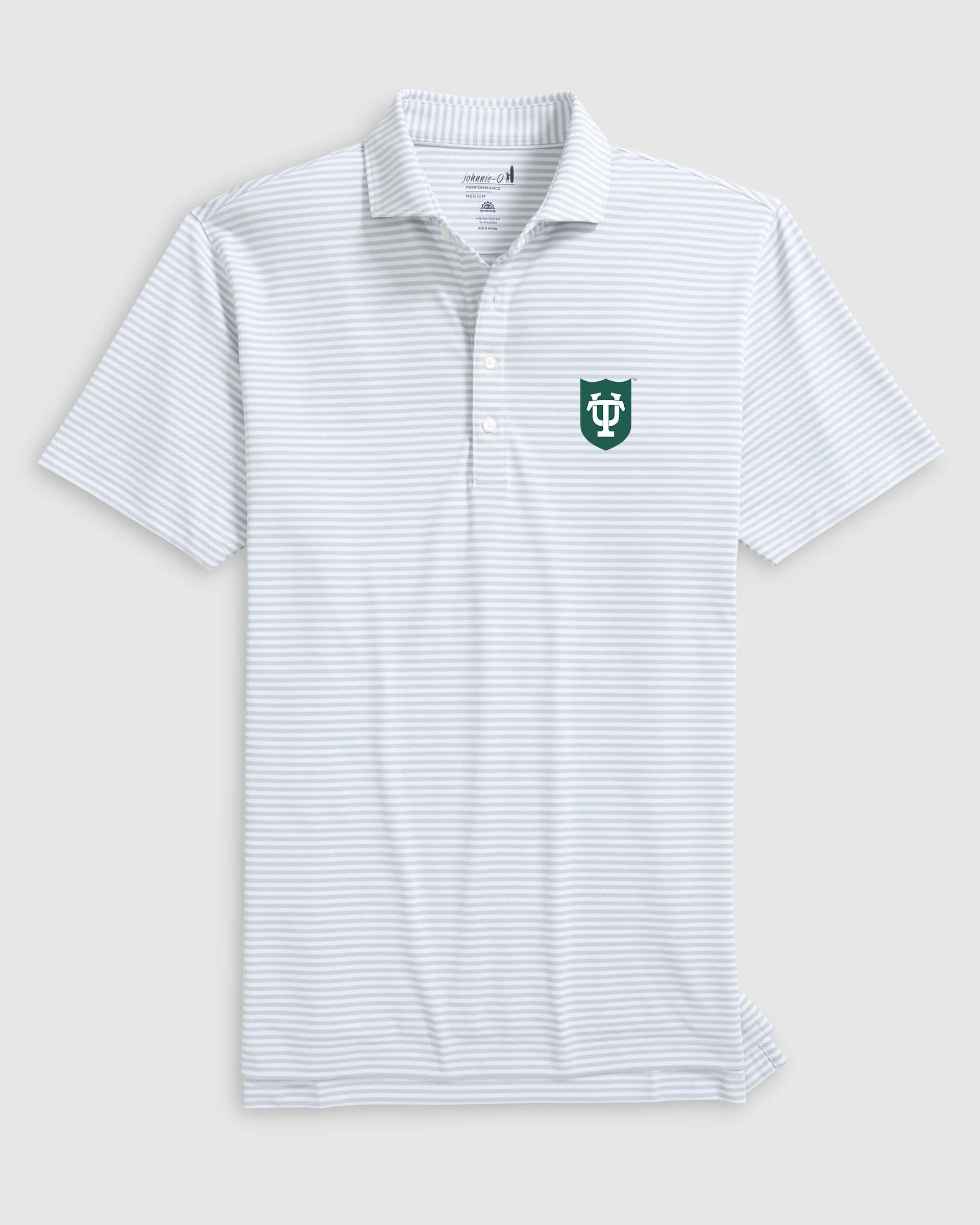 Tulane Stetsons Striped Performance Mesh Polo - Image 4