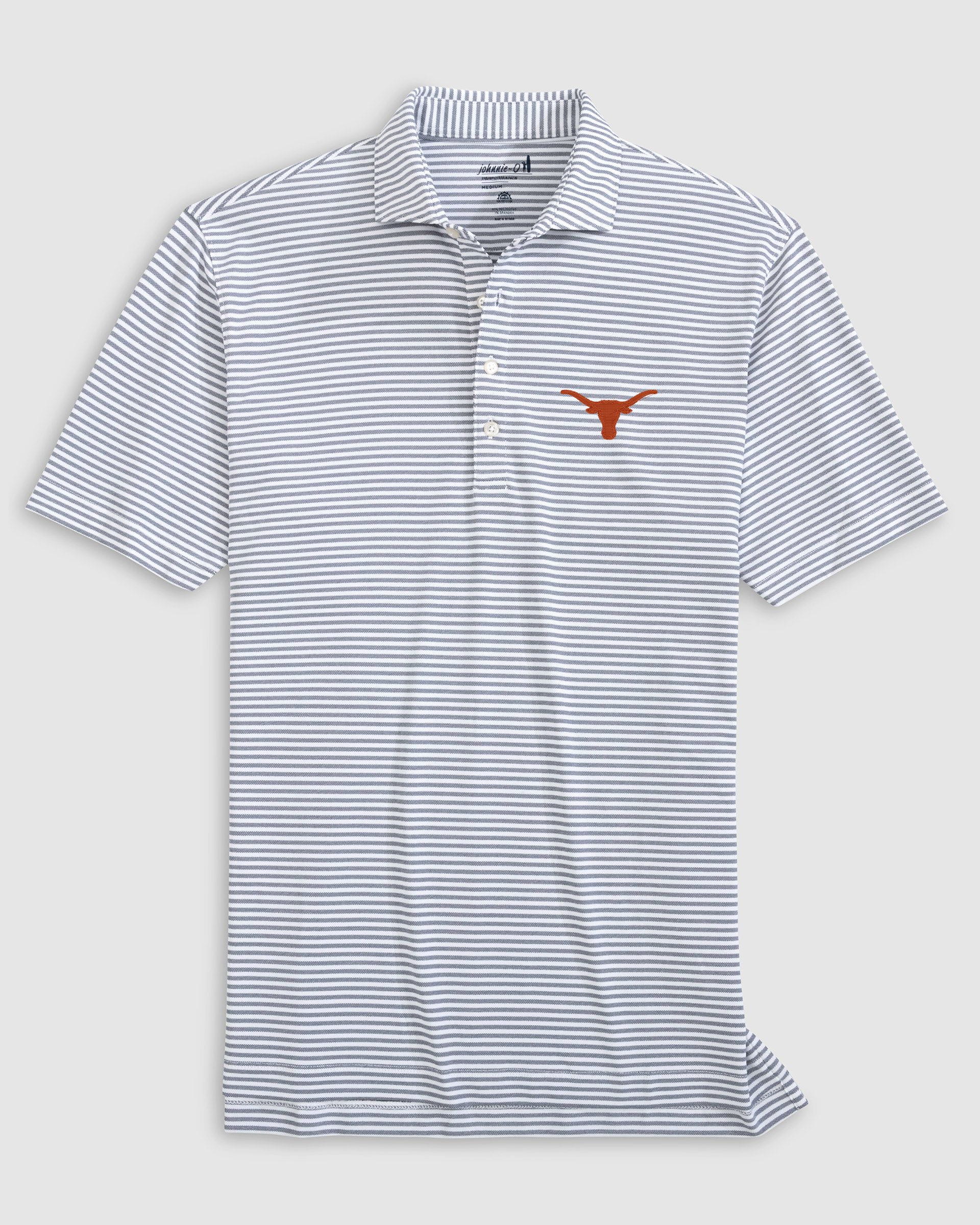 Texas Stetsons Striped Performance Mesh Polo - Image 3