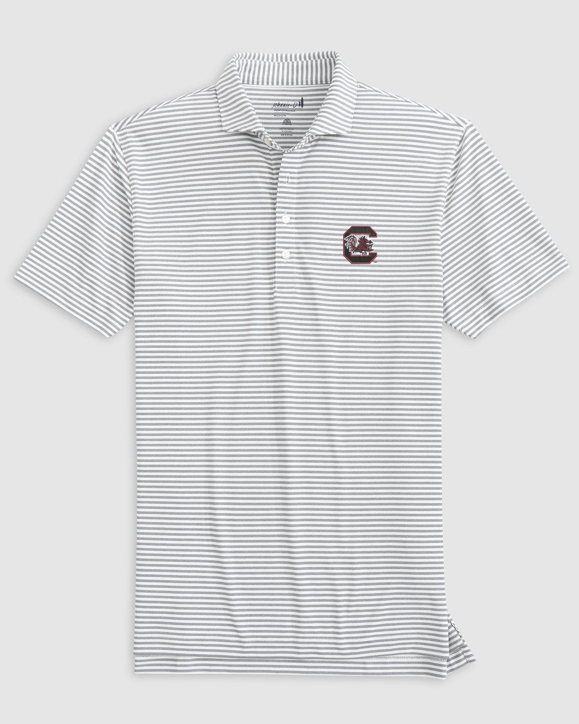 South Carolina Stetsons Striped Performance Mesh Polo - Image 2