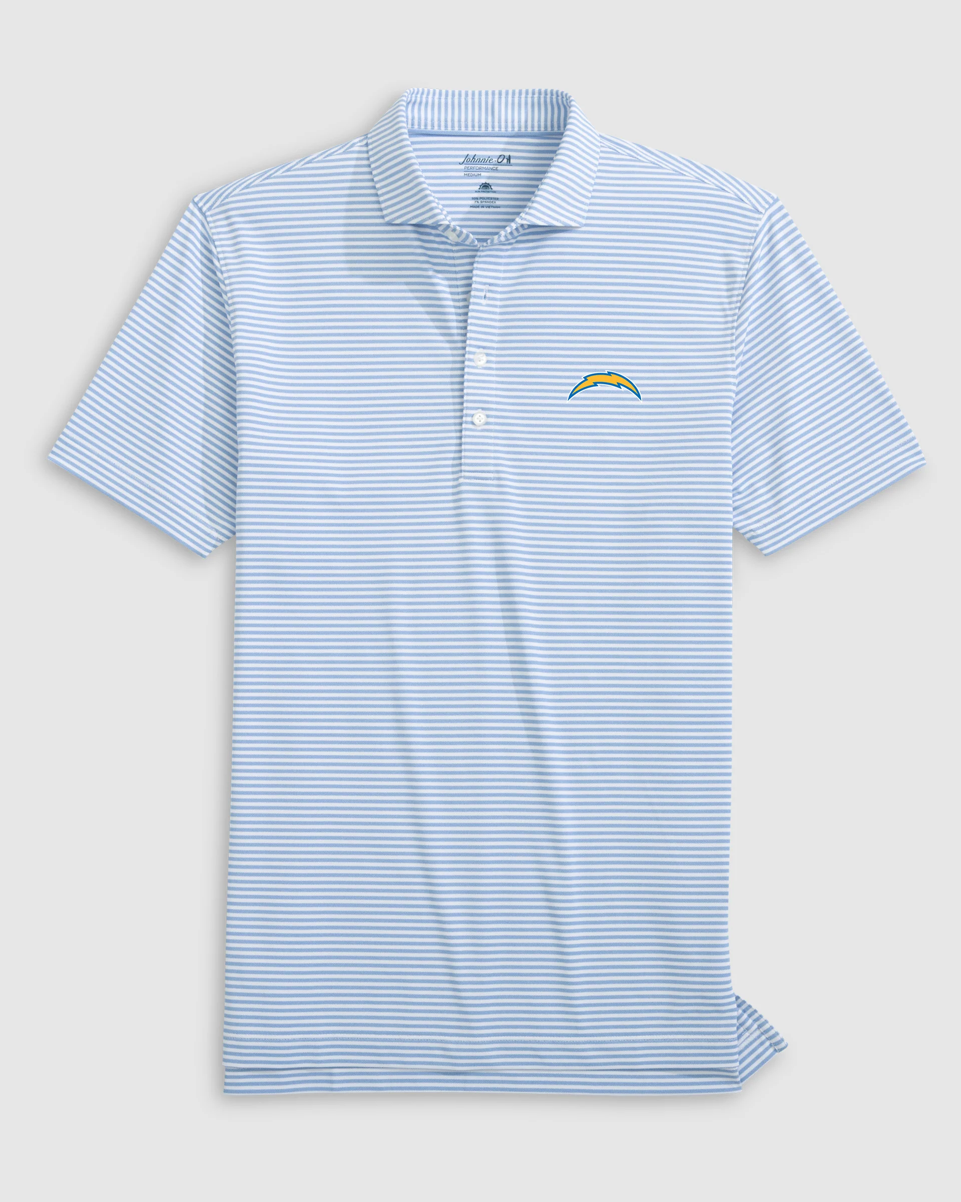 Los Angeles Chargers Stetsons Performance Mesh Polo