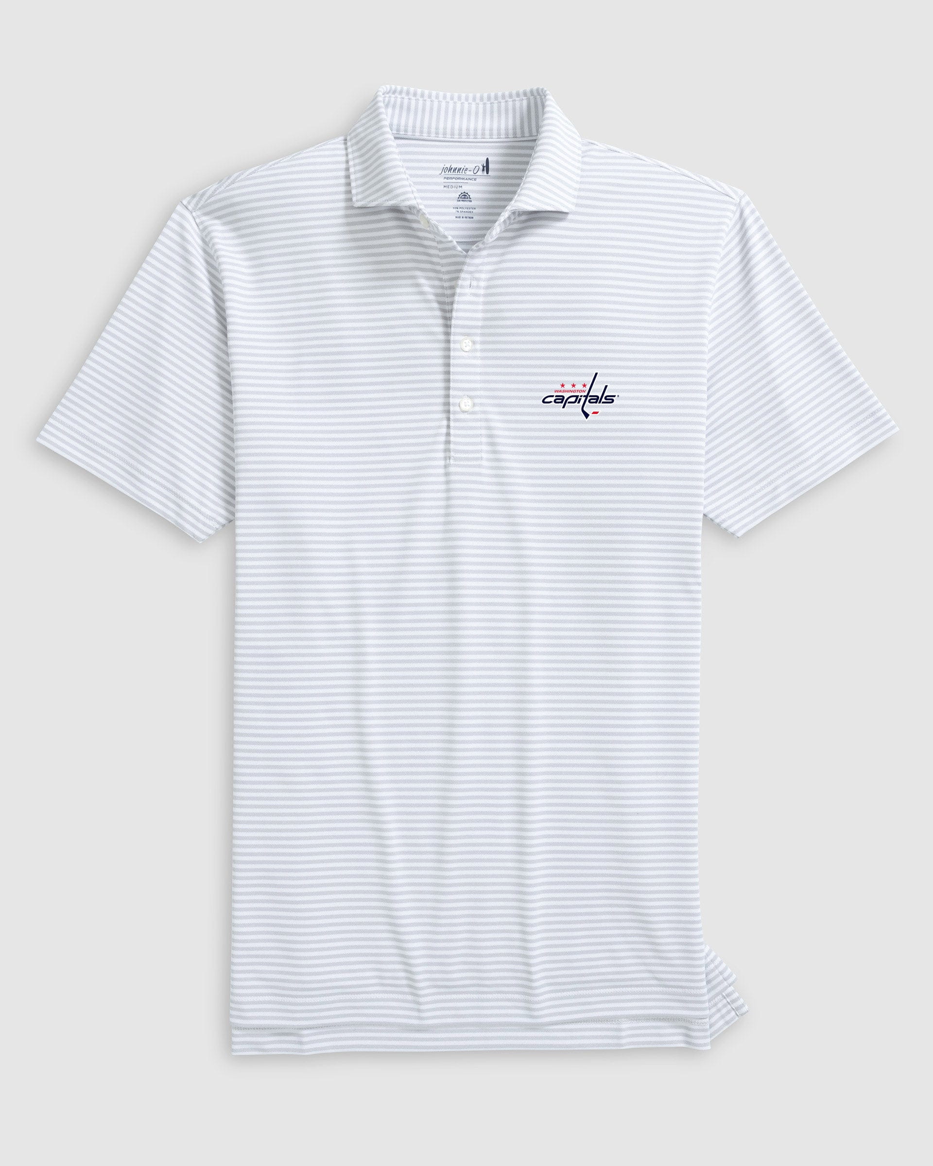 Washington Capitals Stetsons Striped Performance Mesh Polo - Image 3
