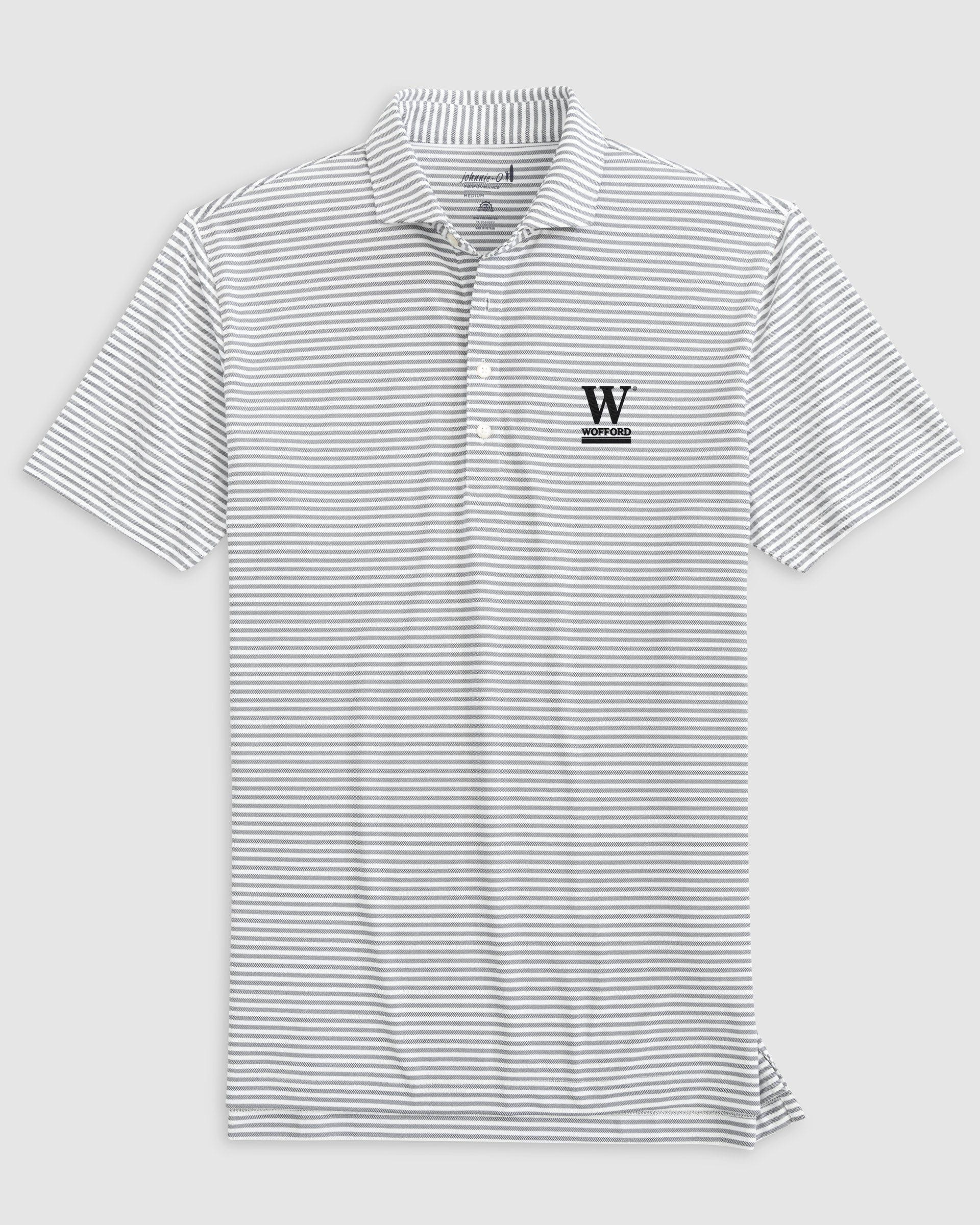Wofford Stetsons Striped Performance Mesh Polo