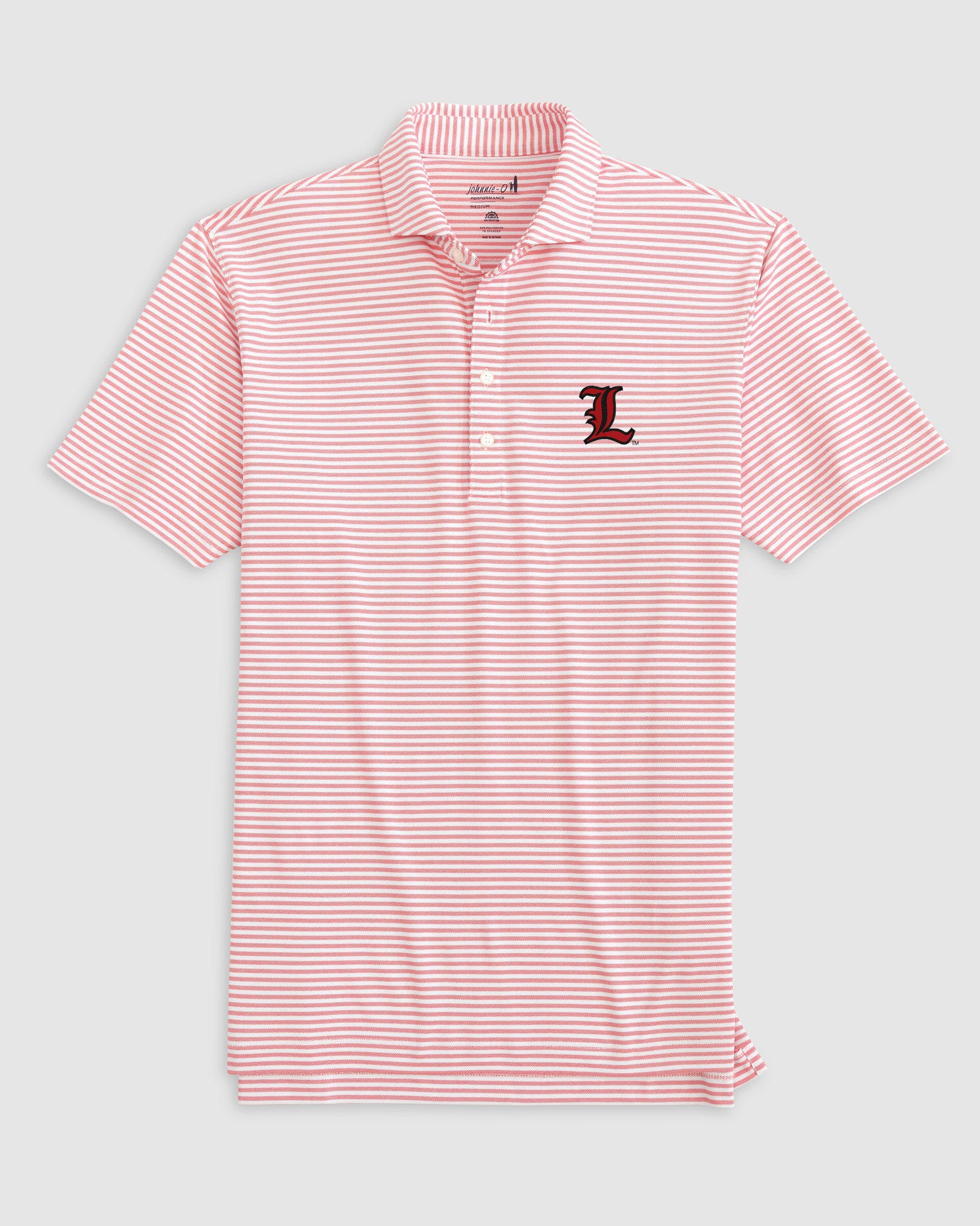 Louisville Stetsons Striped Performance Mesh Polo - L Logo - Image 2
