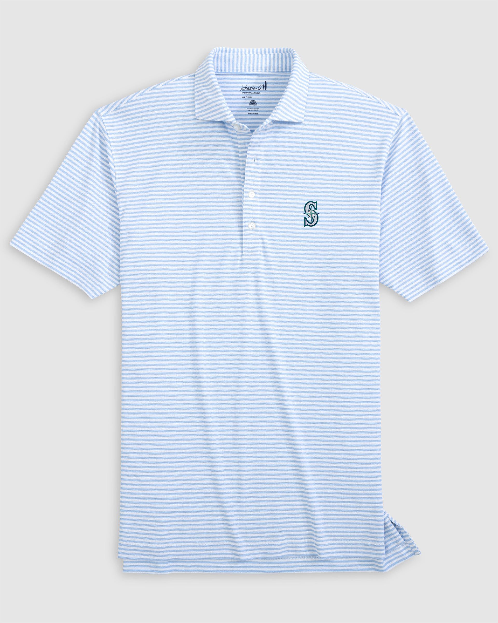 Seattle Mariners Stetsons Performance Mesh Polo