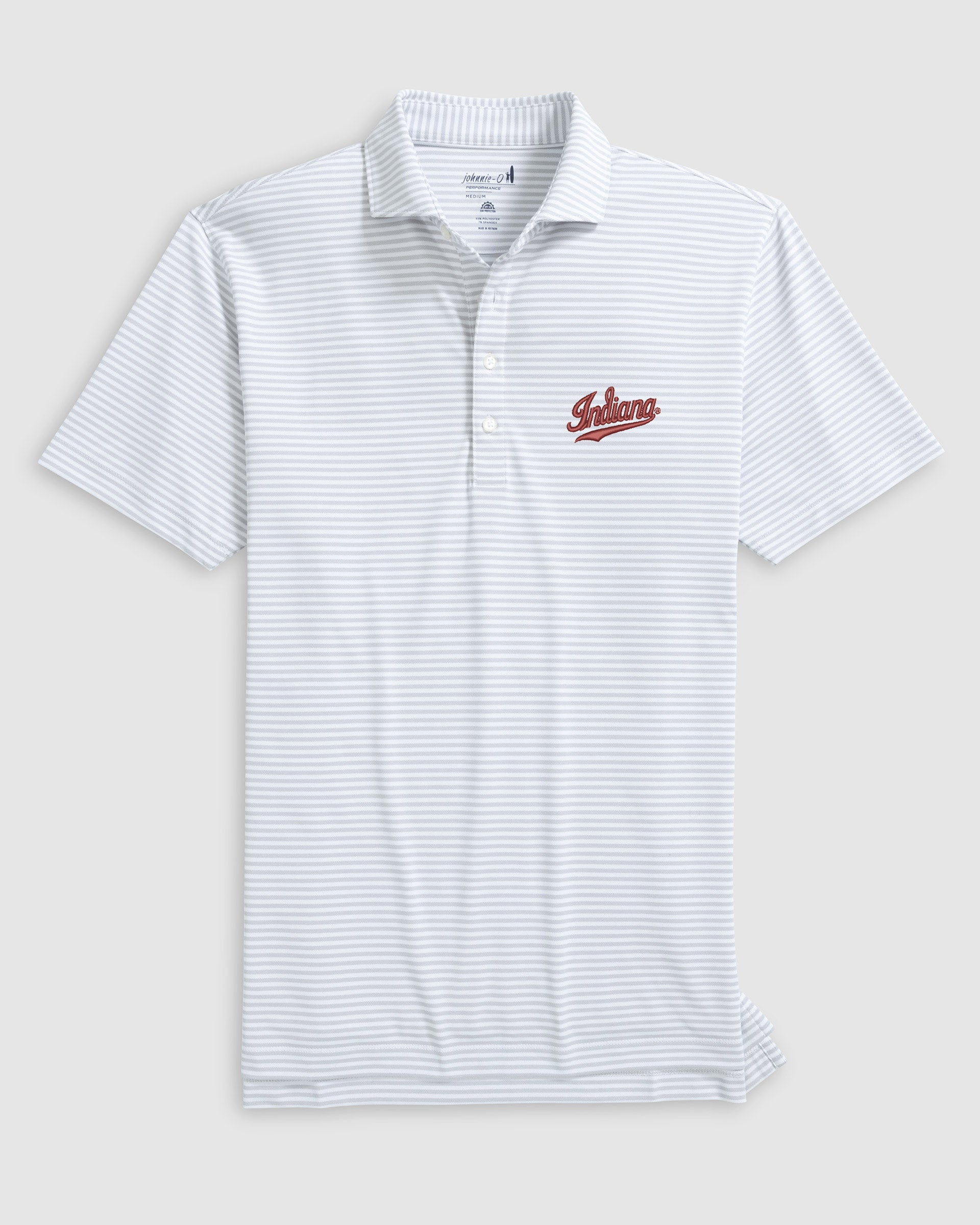 Indiana Stetsons Striped Performance Mesh Polo - Indiana Logo - Image 3