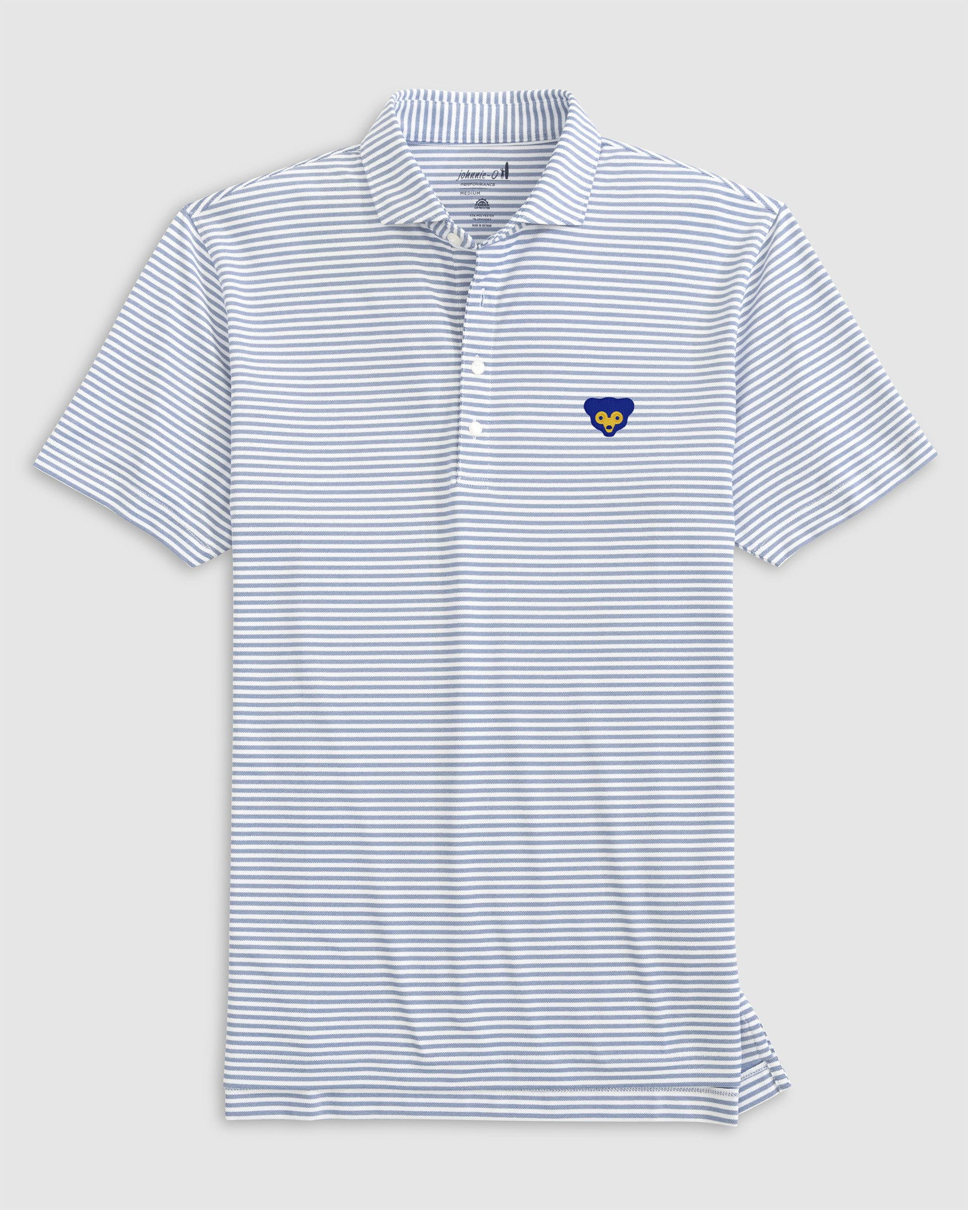 Chicago Cubs Stetsons Performance Mesh Polo - Cooperstown Logo - Image 3