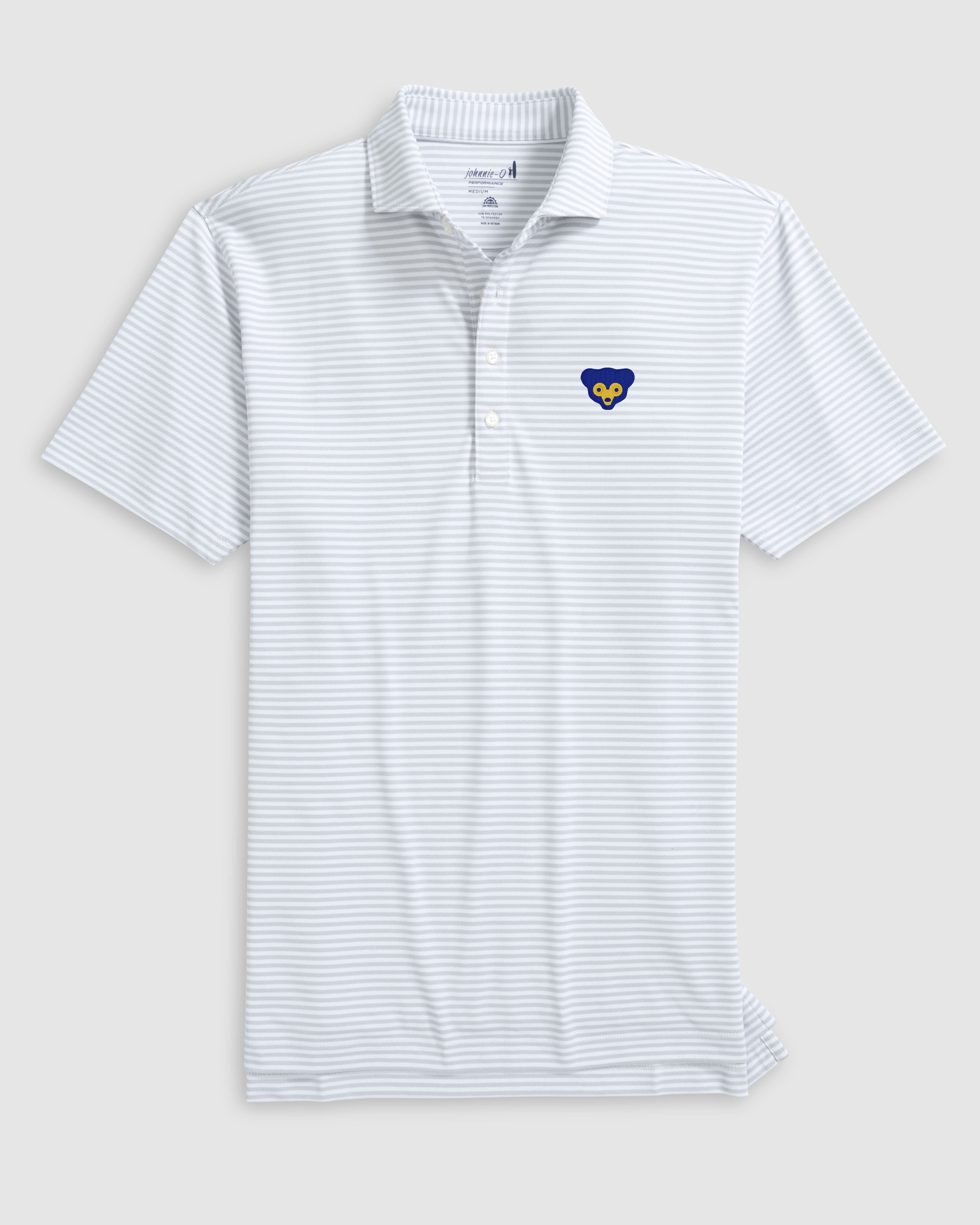 Chicago Cubs Stetsons Performance Mesh Polo - Cooperstown Logo - Image 4