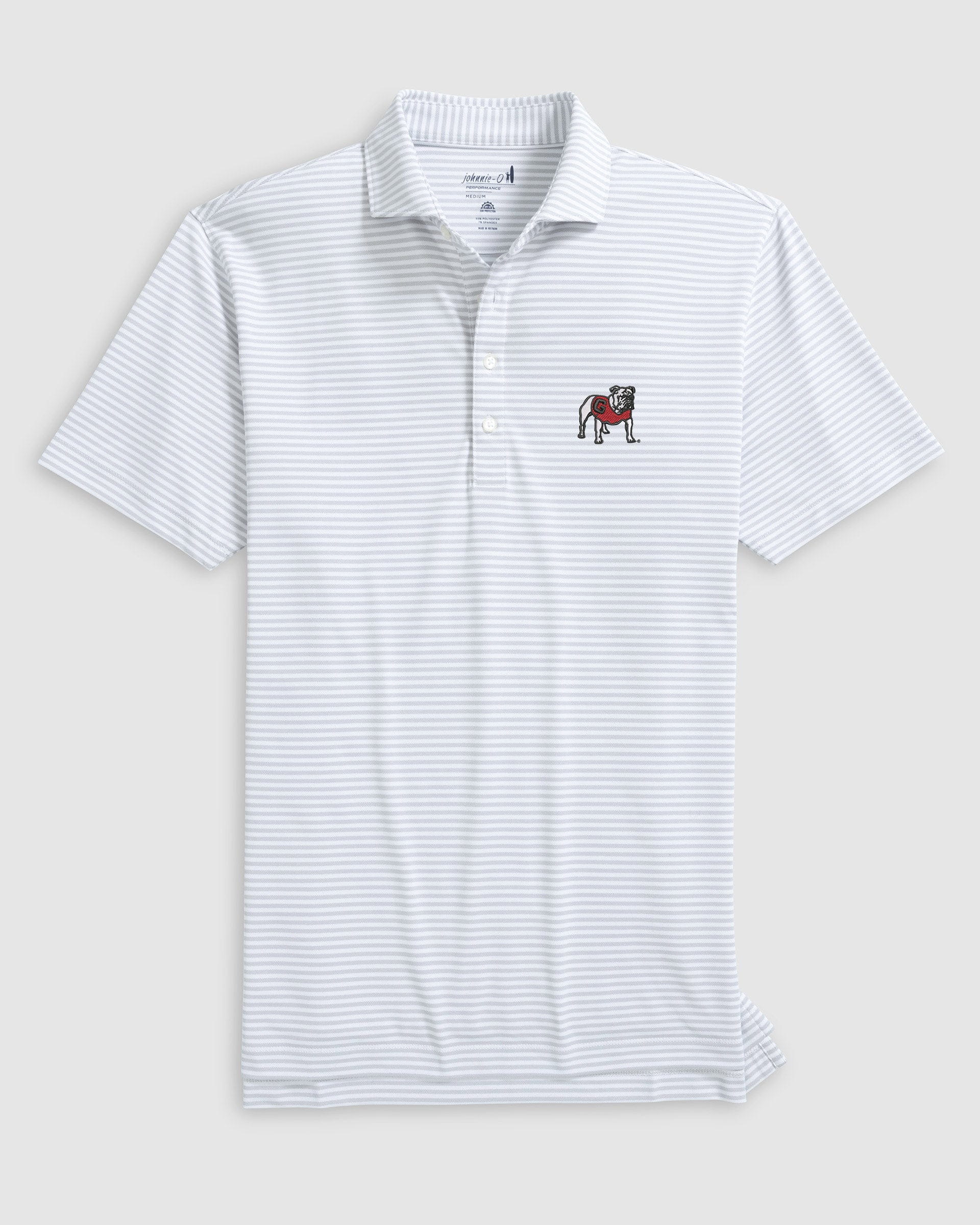 Georgia Stetsons Striped Performance Mesh Polo - Image 3