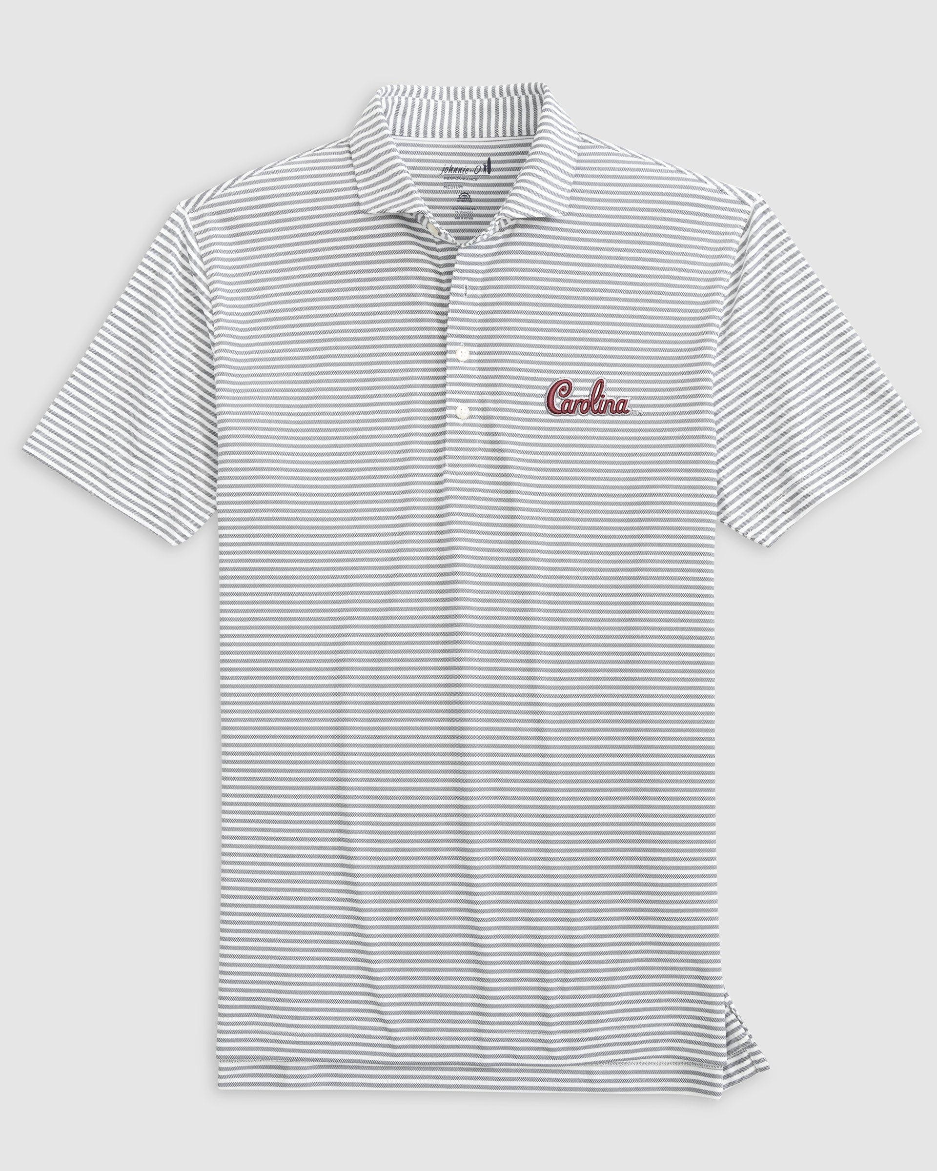 South Carolina Stetsons Striped Performance Mesh Polo