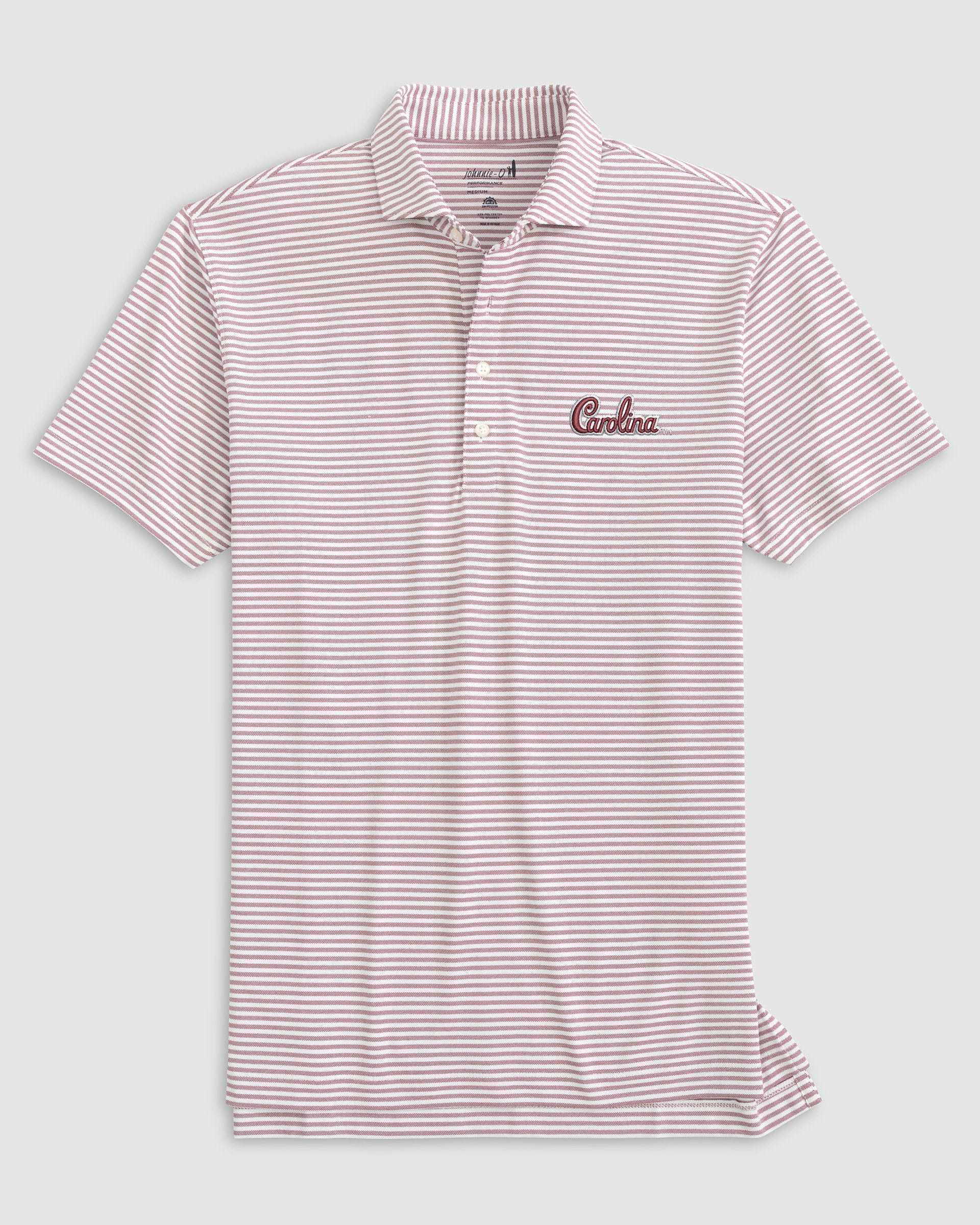 South Carolina Stetsons Striped Performance Mesh Polo - Image 2