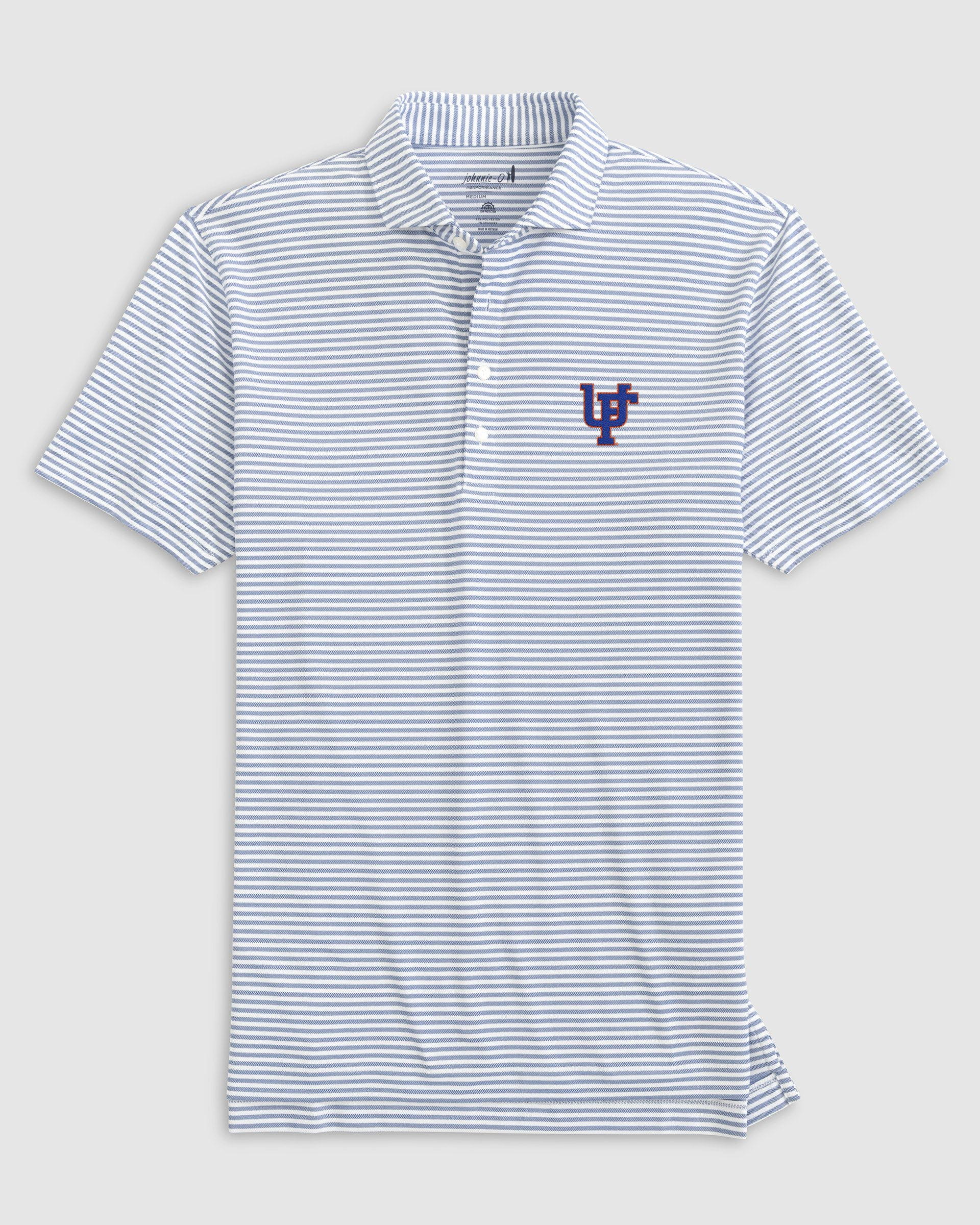 Florida Stetsons Striped Performance Mesh Polo - Vault Logo - Image 14