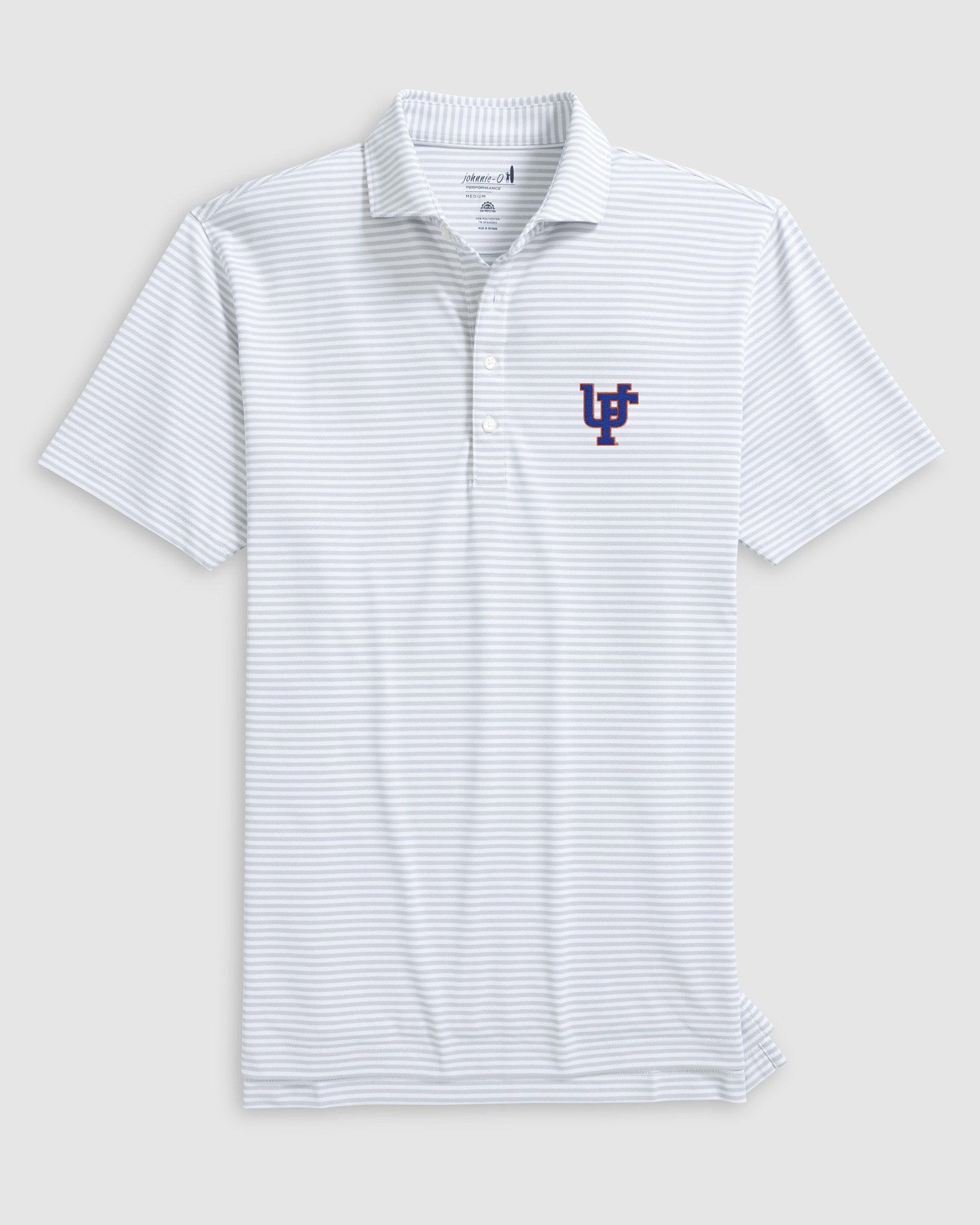 Florida Stetsons Striped Performance Mesh Polo - Vault Logo - Image 15