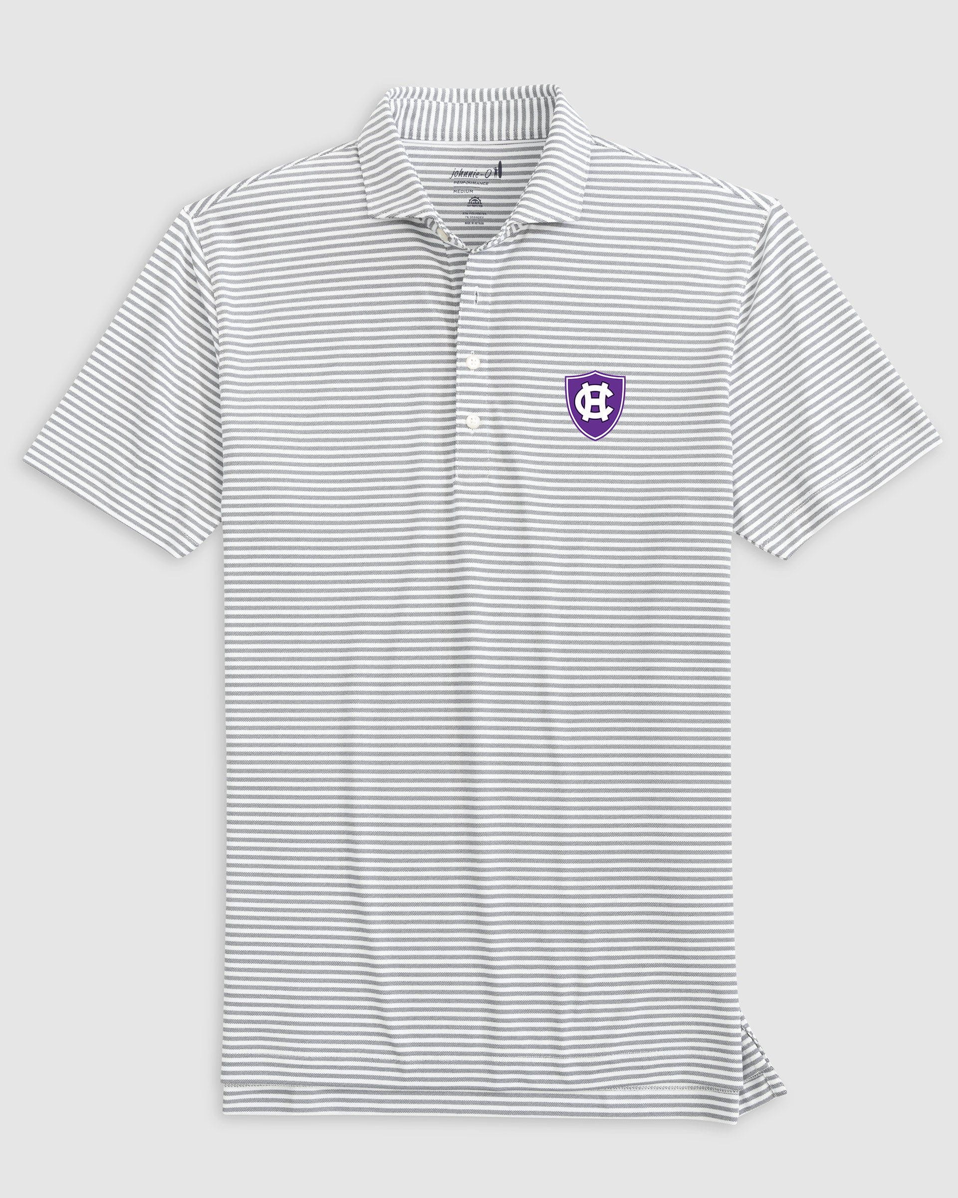 Holy Cross Stetsons Striped Performance Mesh Polo - Image 13