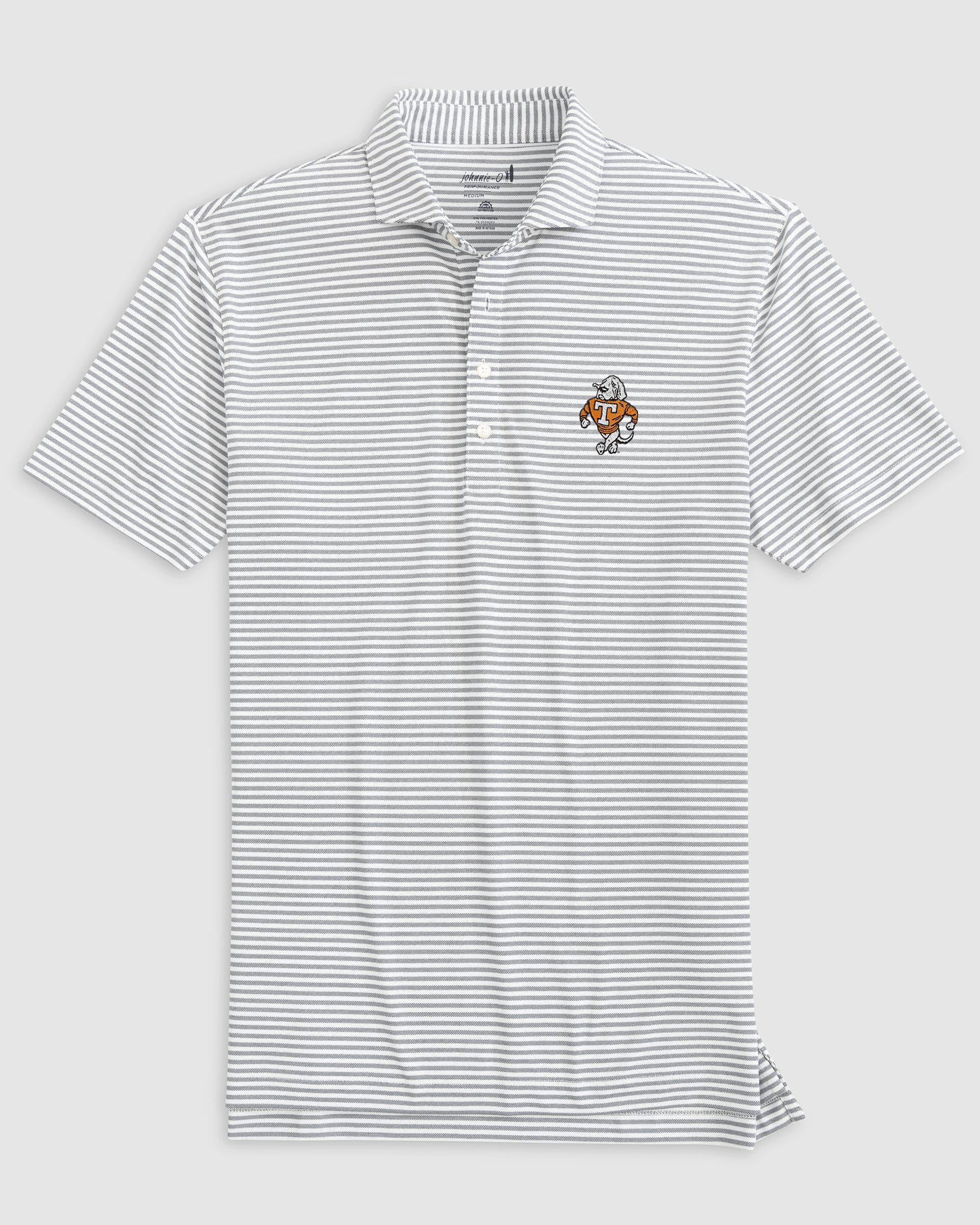 Tennessee Stetsons Striped Performance Mesh Polo - Vault Logo