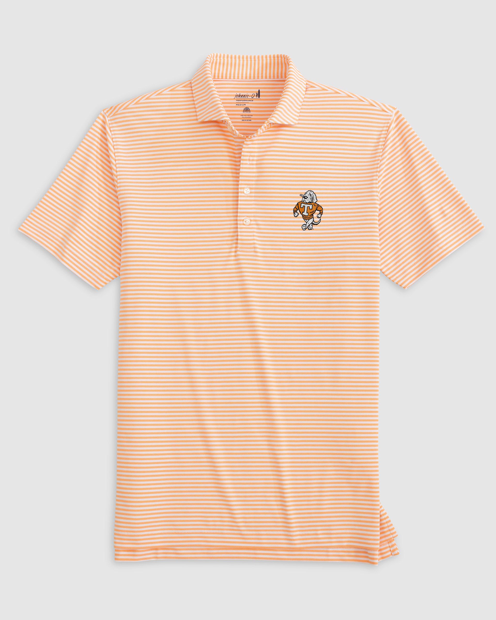 Tennessee Stetsons Striped Performance Mesh Polo - Vault Logo - Image 3