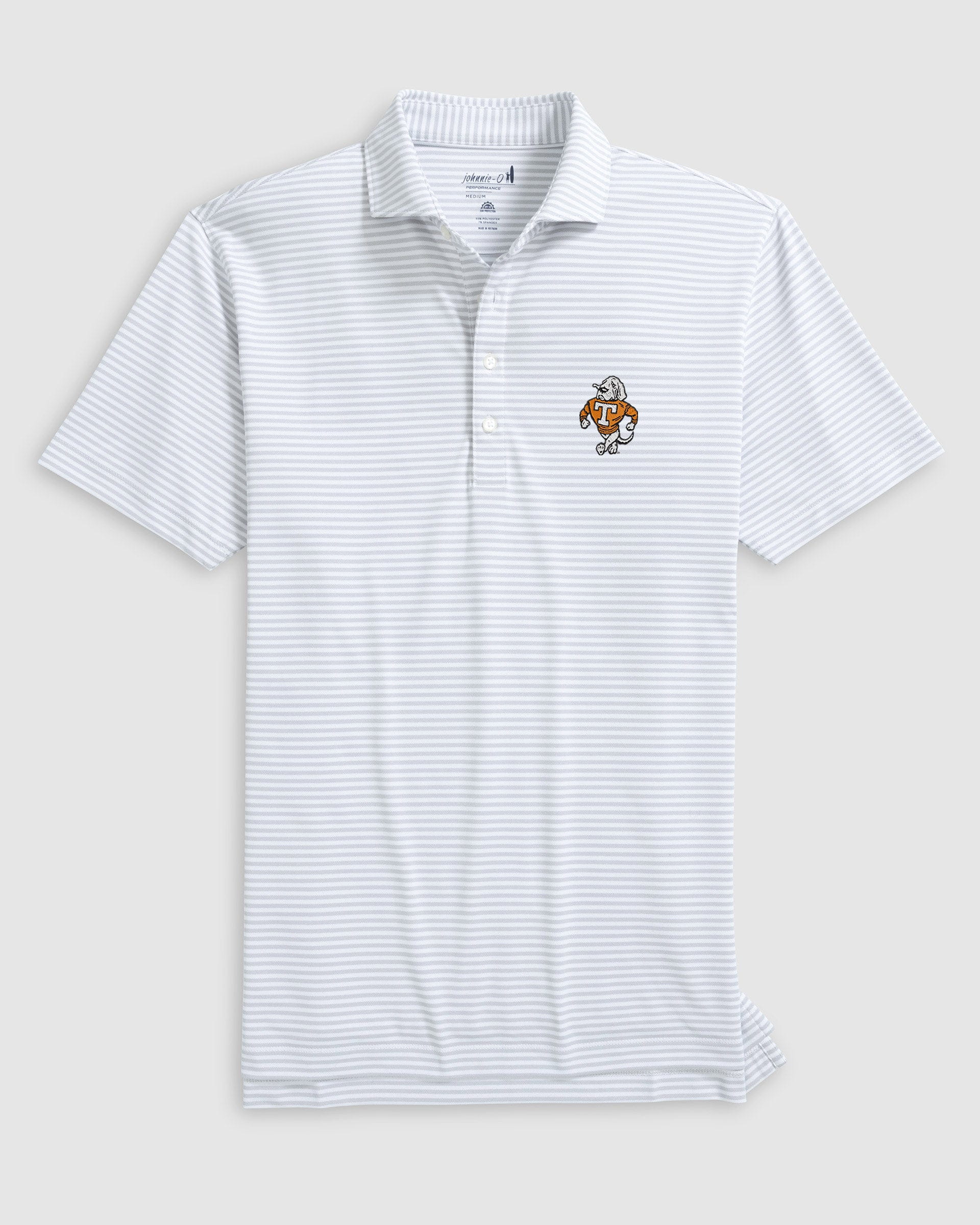 Tennessee Stetsons Striped Performance Mesh Polo - Vault Logo - Image 4