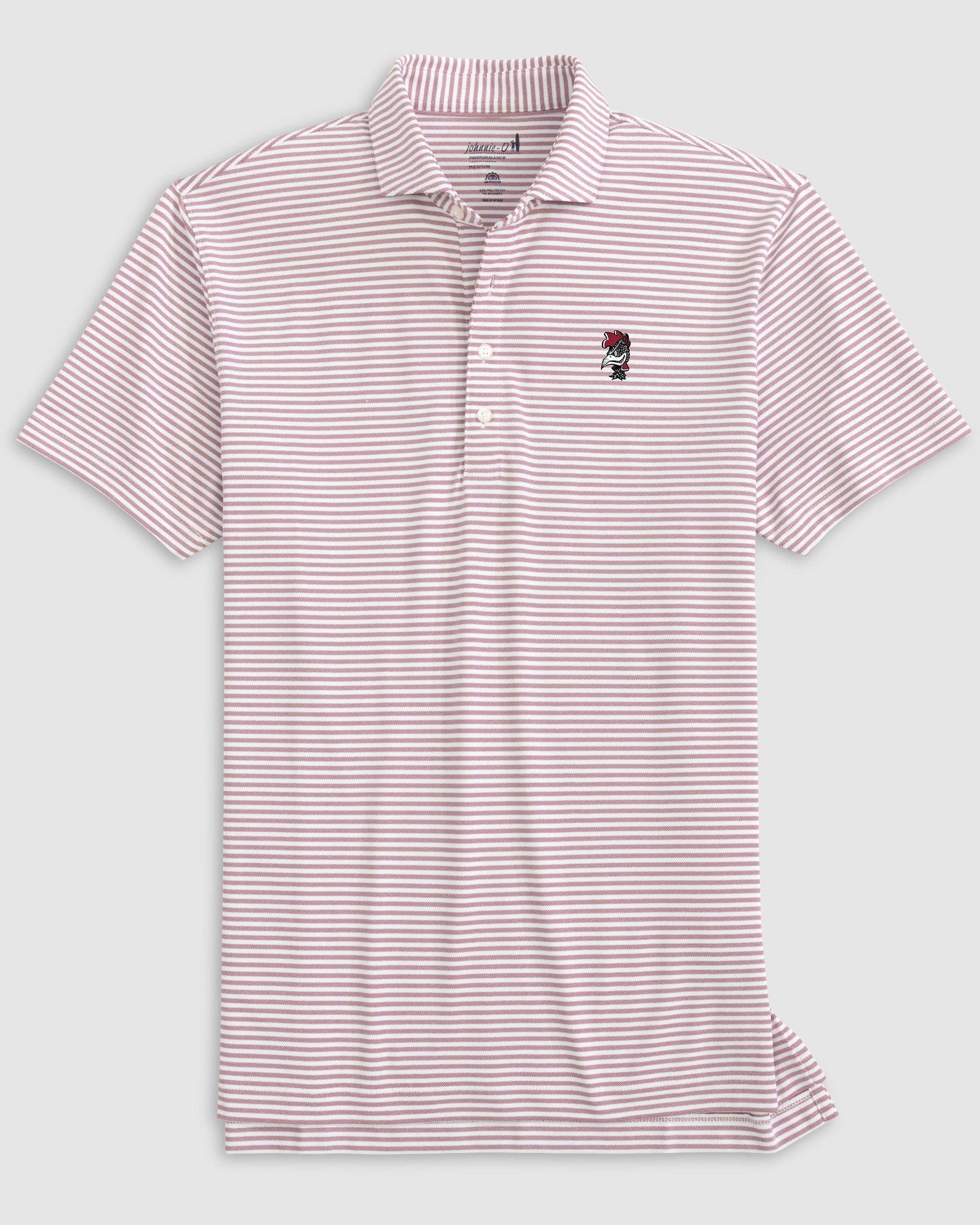 South Carolina Stetsons Striped Performance Mesh Polo - Vault Logo - Image 2