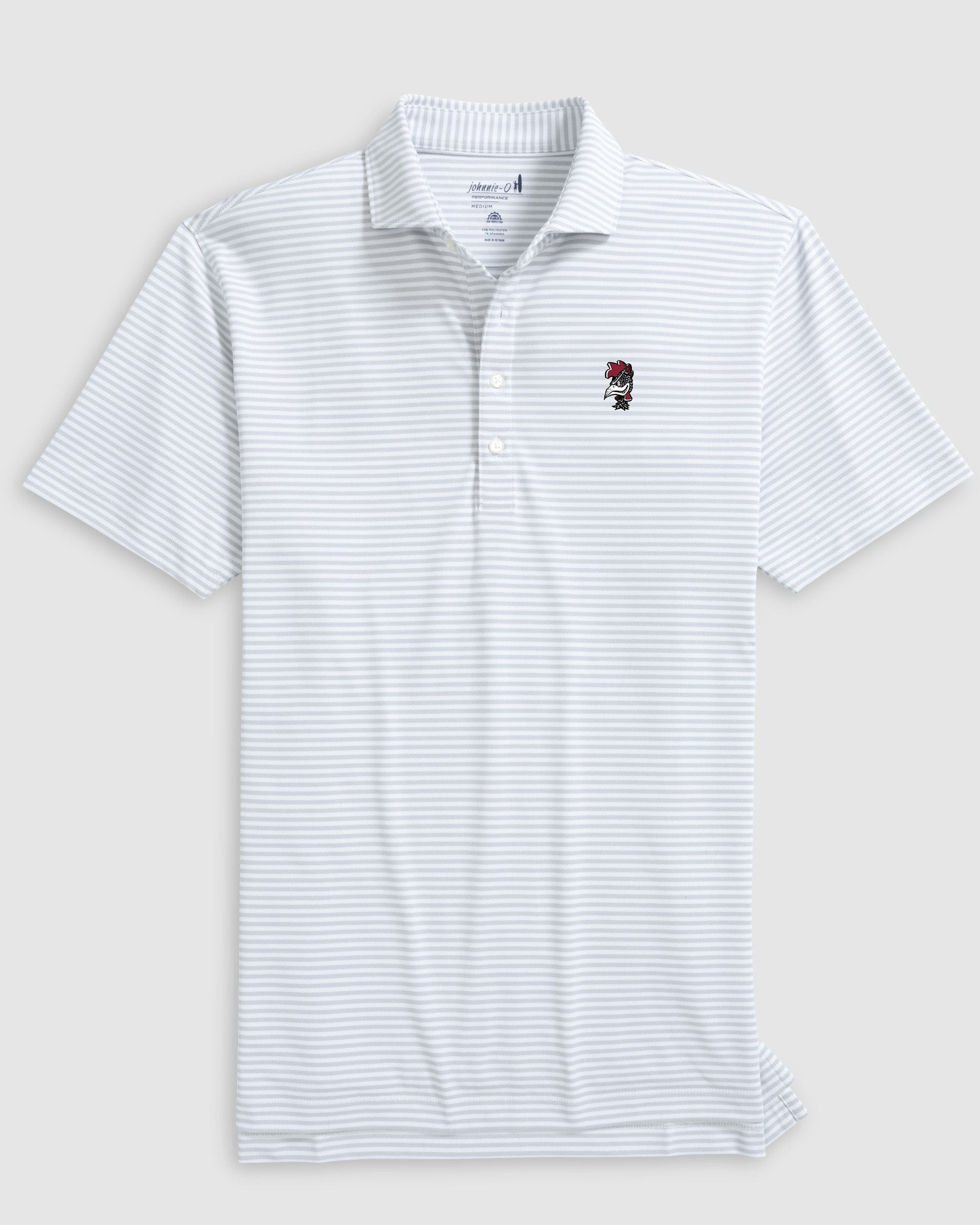 South Carolina Stetsons Striped Performance Mesh Polo - Vault Logo - Image 3