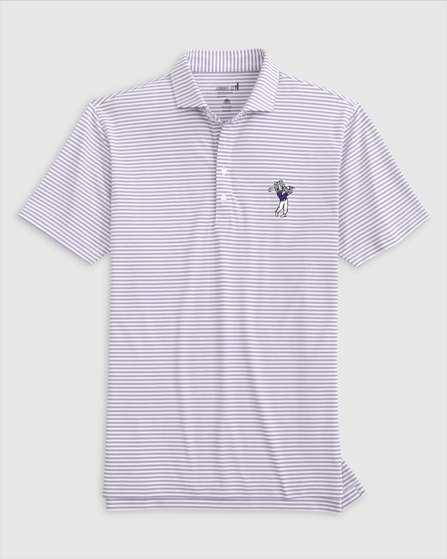 Texas Christian Stetsons Performance Mesh Polo - Golf Logo - Image 3