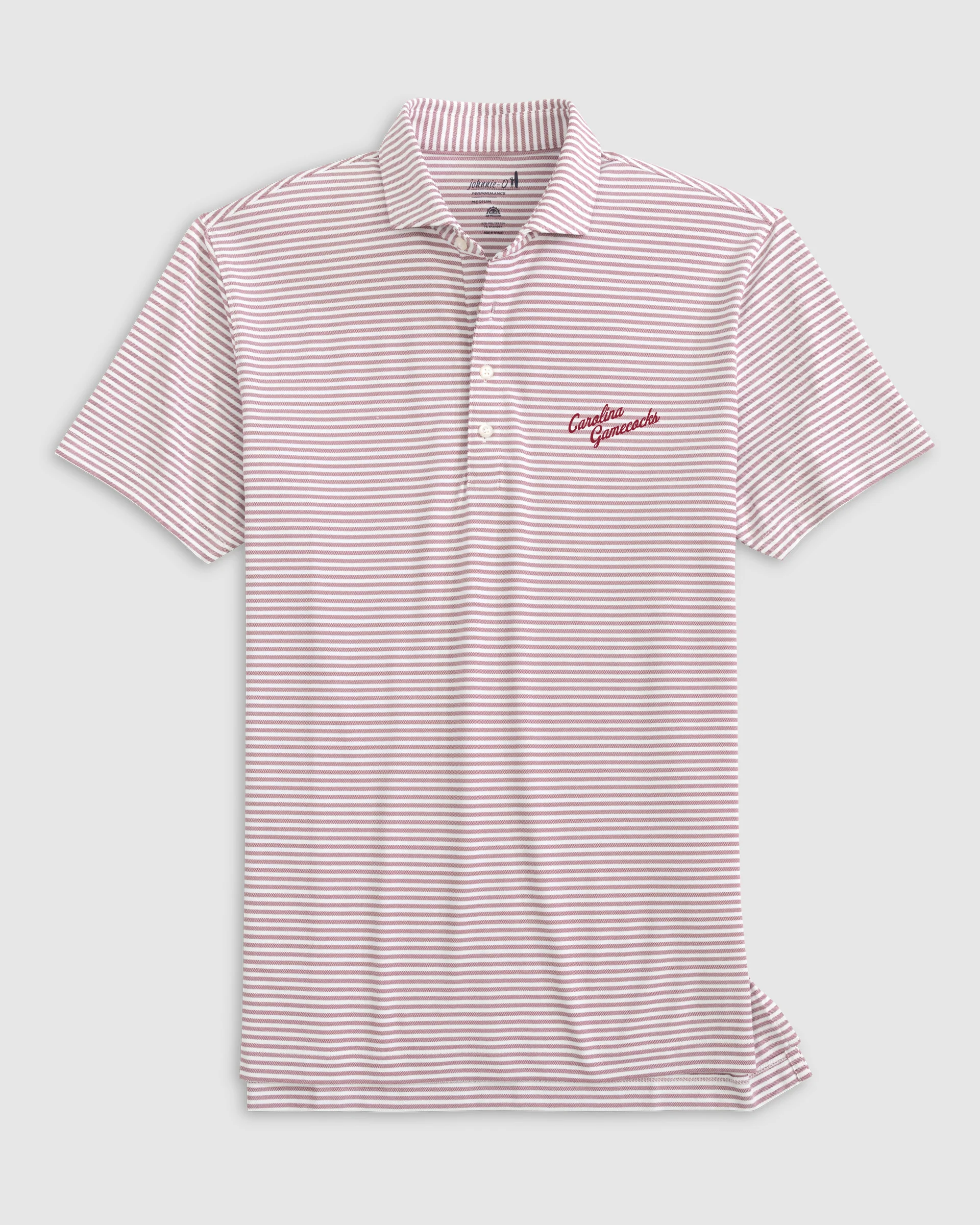 South Carolina Stetsons Striped Performance Mesh Polo - Vault Logo