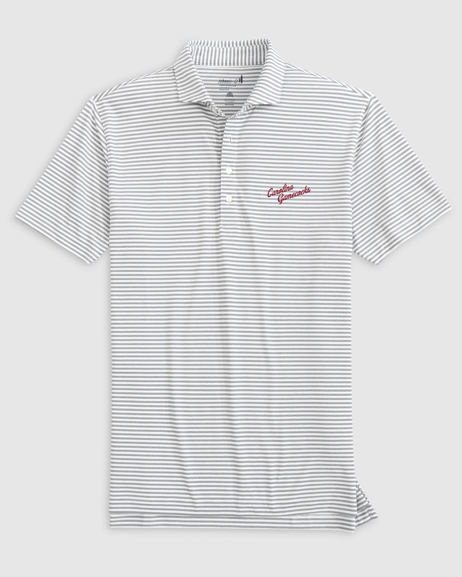 South Carolina Stetsons Striped Performance Mesh Polo - Vault Logo - Image 2
