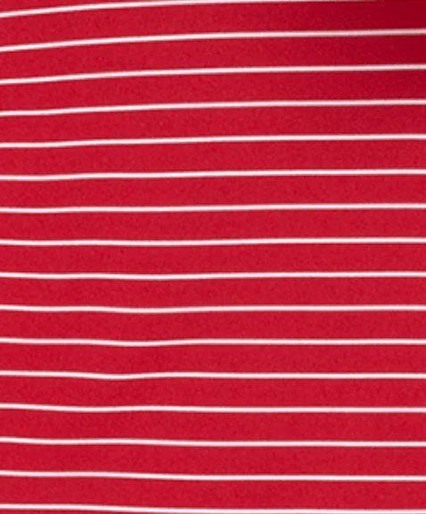 University of Arkansas Beau Striped Performance Jersey Polo - Image 6