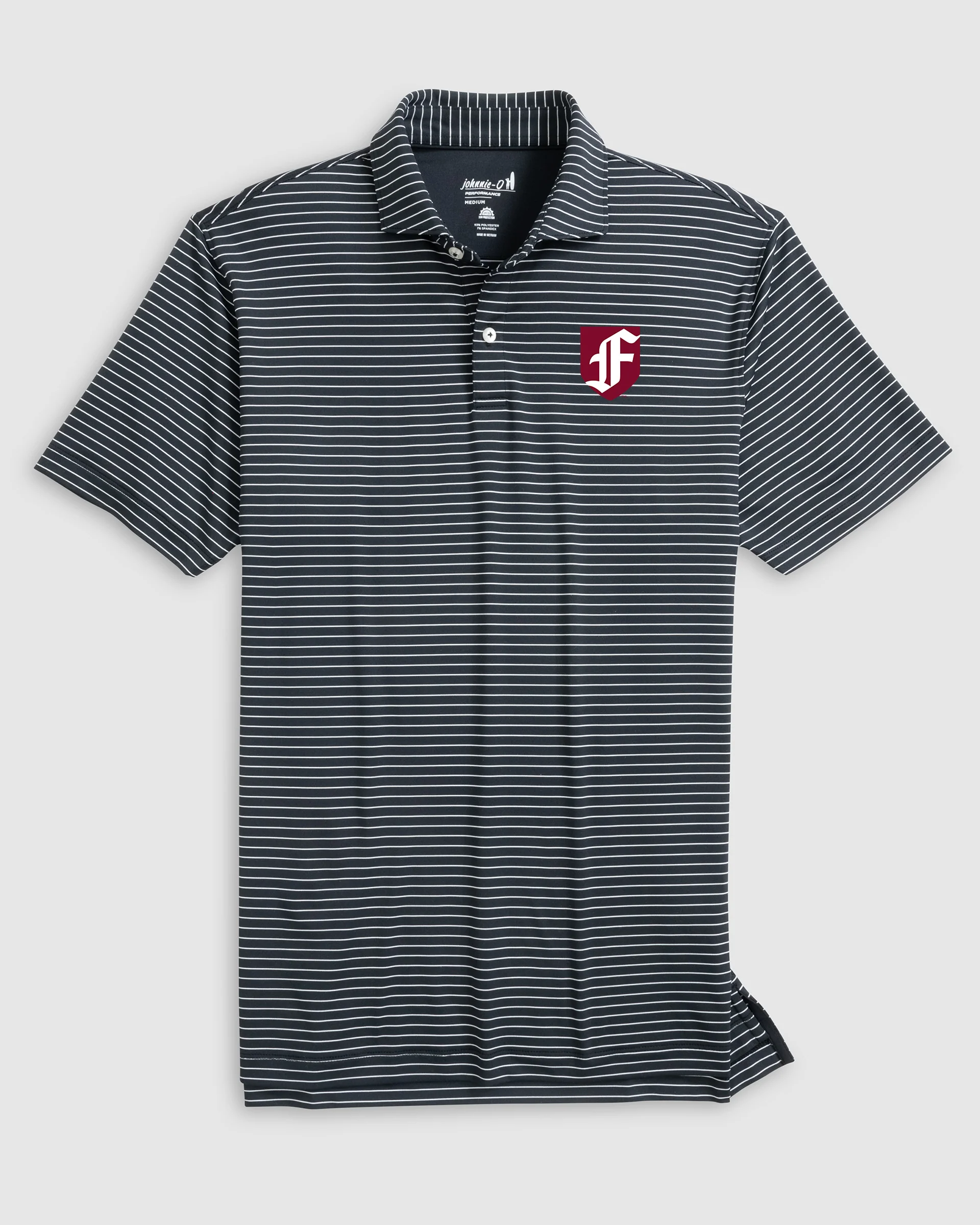 Fordham Beau Striped Performance Jersey Polo