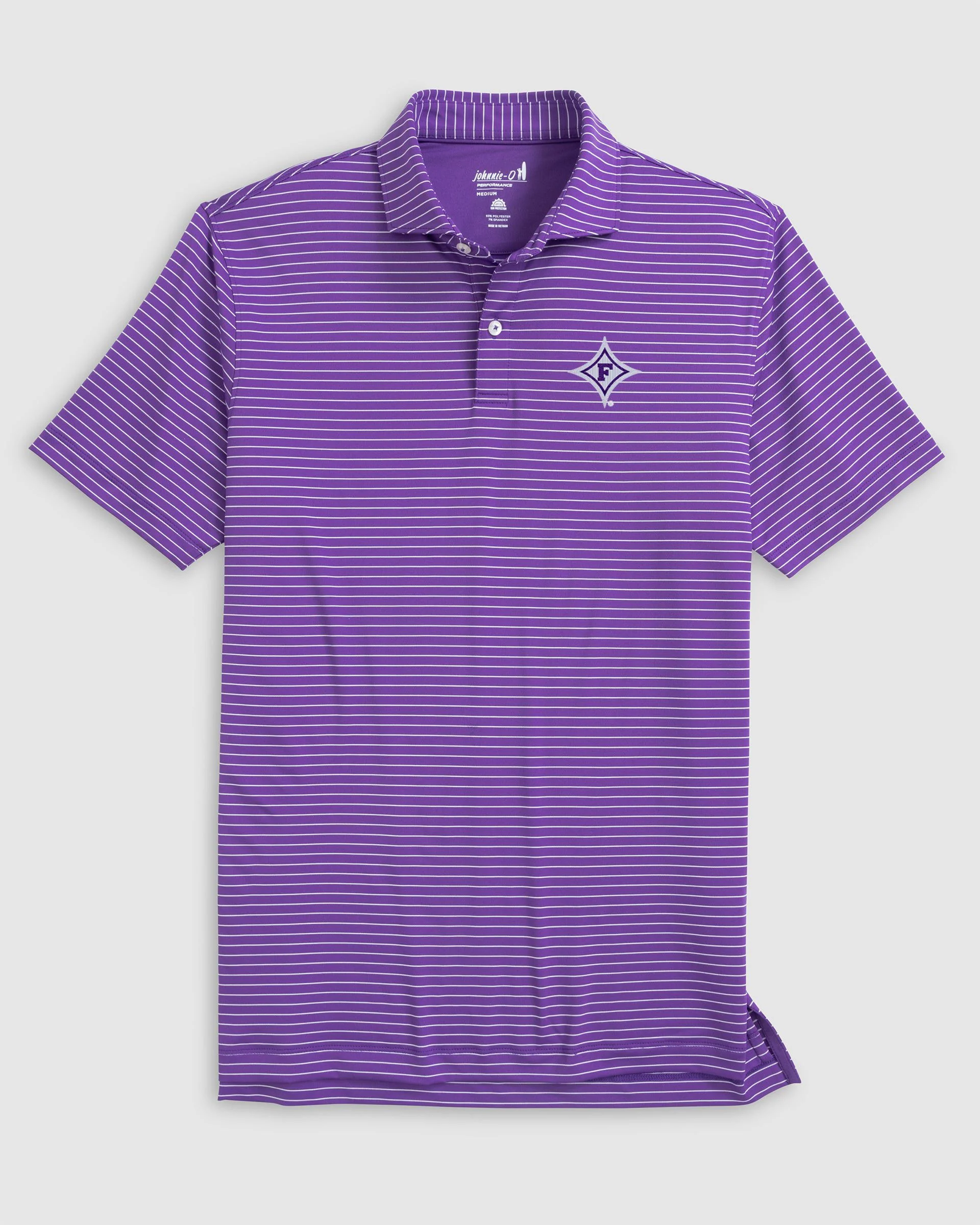 Furman Beau Striped Performance Jersey Polo - Image 2