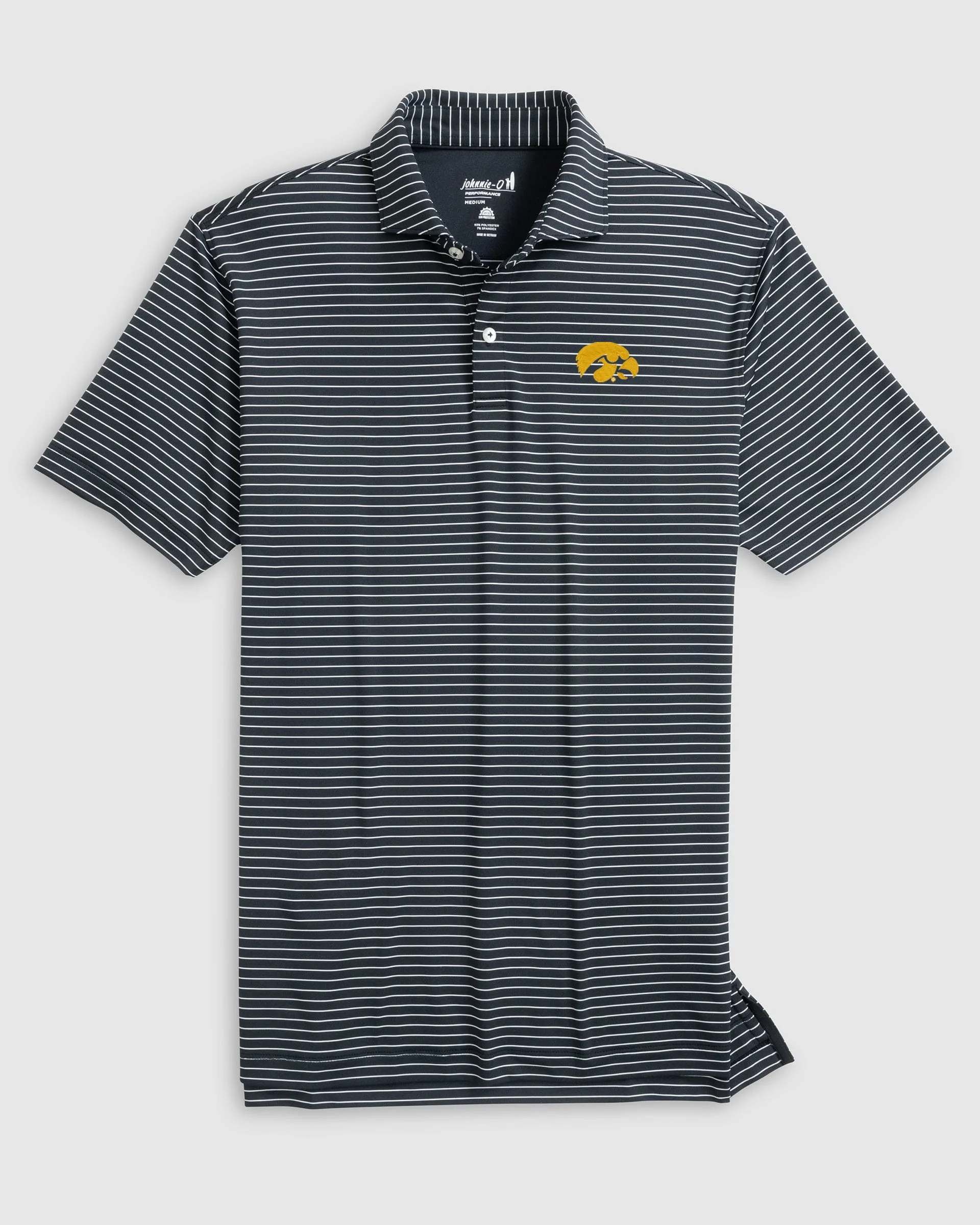 Iowa Beau Striped Performance Jersey Polo